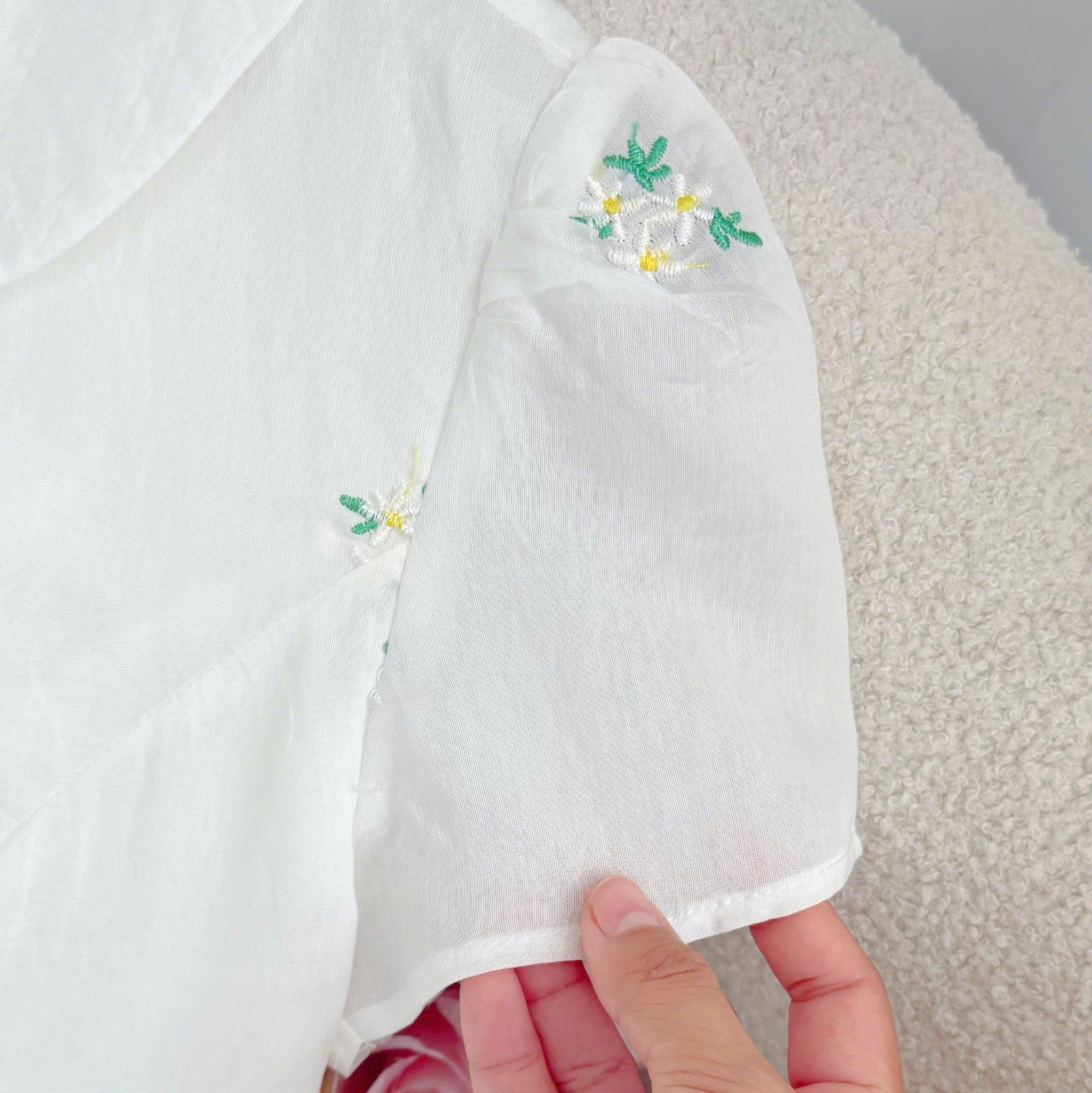 Đầm Tơ Thêu Thiết Kế TuTu Store Phù Hợp Đi Làm Dành Cho Nữ - Mã D1353