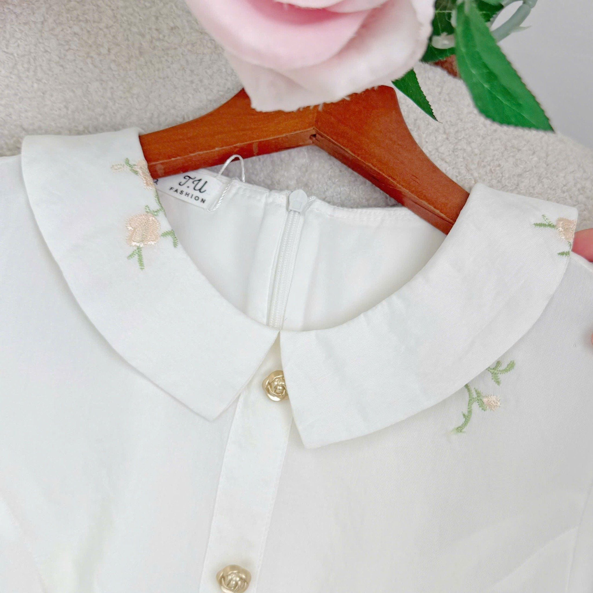 Đầm Tơ Thêu Thiết Kế TuTu Store Phù Hợp Đi Làm Dành Cho Nữ - Mã D1353