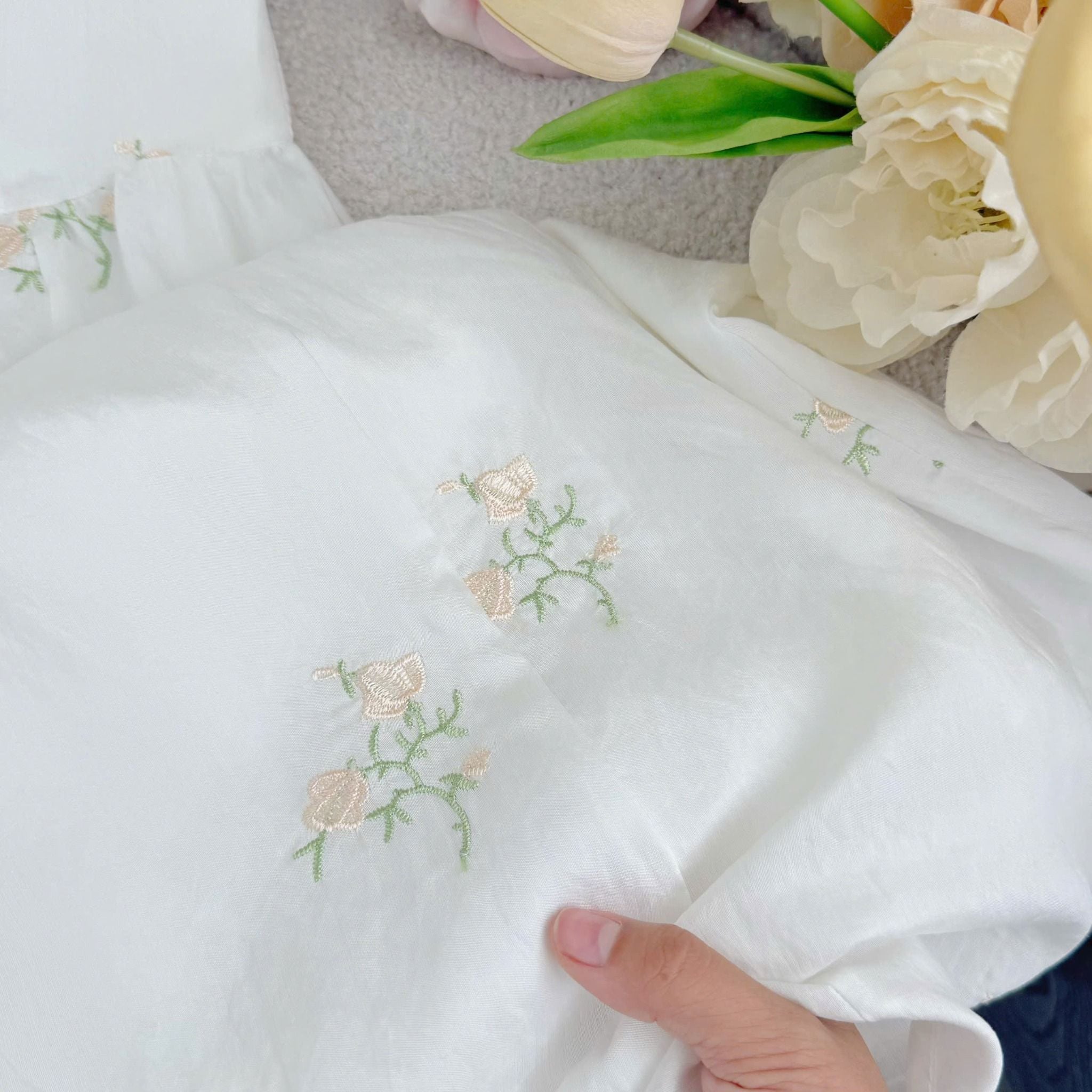 Đầm Tơ Thêu Thiết Kế TuTu Store Phù Hợp Đi Làm Dành Cho Nữ - Mã D1353