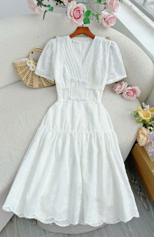Đầm Kate Thêu Thiết Kế TuTu Store Phù Hợp Đi Làm Dành Cho Nữ - Mã D1349