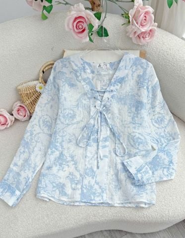 Áo Tơ Linen Thiết Kế TuTu Store Phù Hợp Đi Làm Dành Cho Nữ - Mã AS621