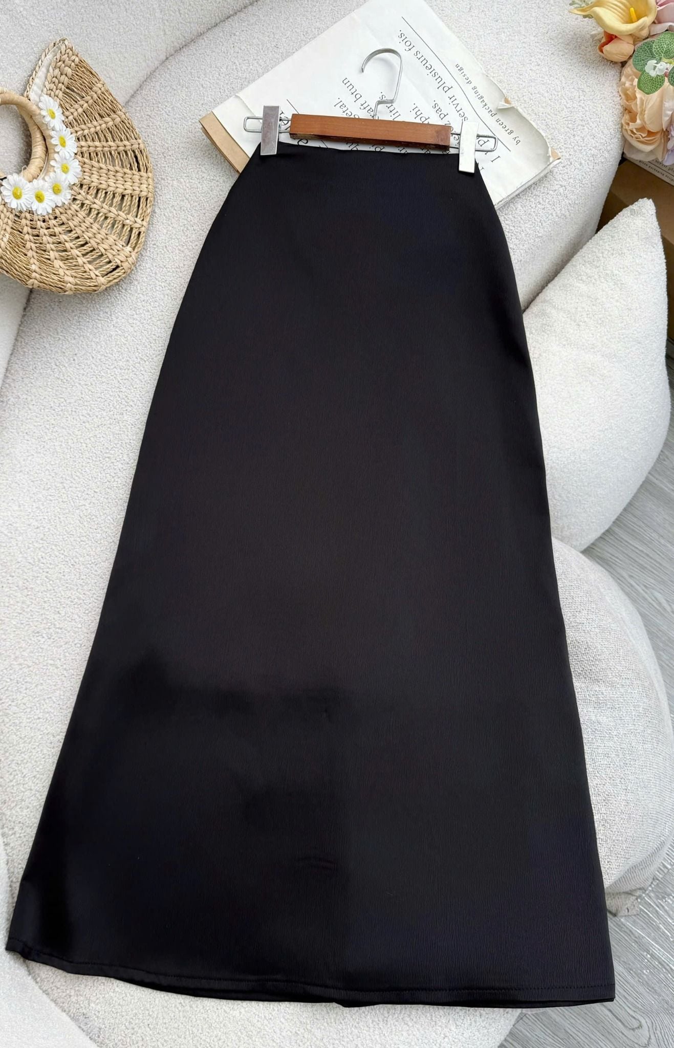 Chân Váy Lụa Mango Thiết Kế TuTu Store Phù Hợp Đi Làm Dành Cho Nữ - Mã V177