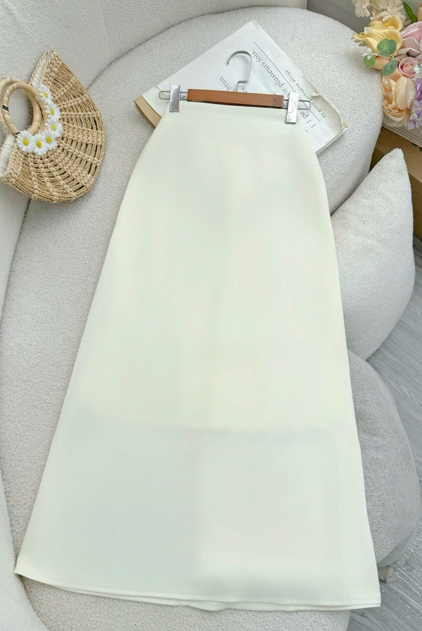 Chân Váy Lụa Mango Thiết Kế TuTu Store Phù Hợp Đi Làm Dành Cho Nữ - Mã V177