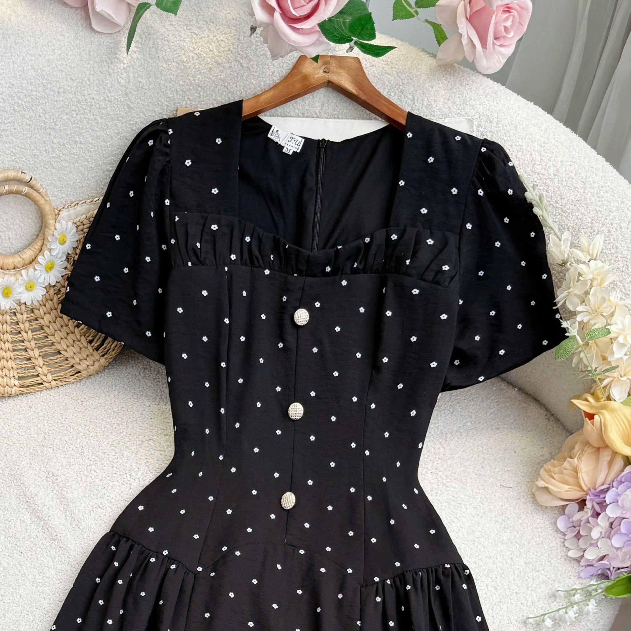 Đầm Xô Linen Thiết Kế TuTu Store Phù Hợp Đi Làm Dành Cho Nữ - Mã D1368