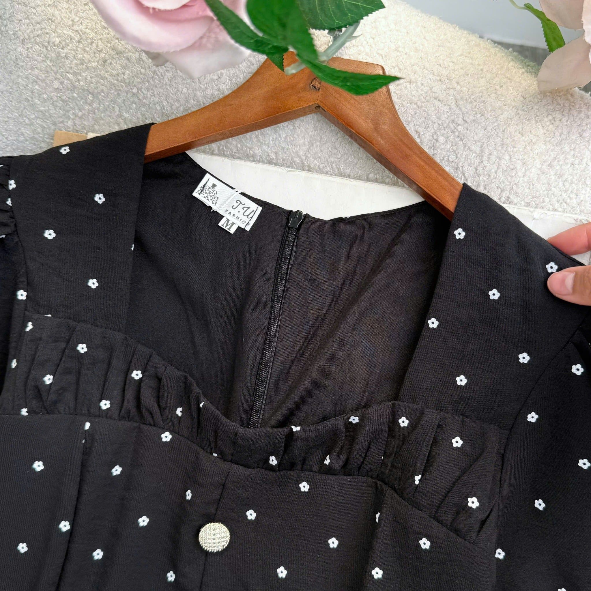 Đầm Xô Linen Thiết Kế TuTu Store Phù Hợp Đi Làm Dành Cho Nữ - Mã D1368