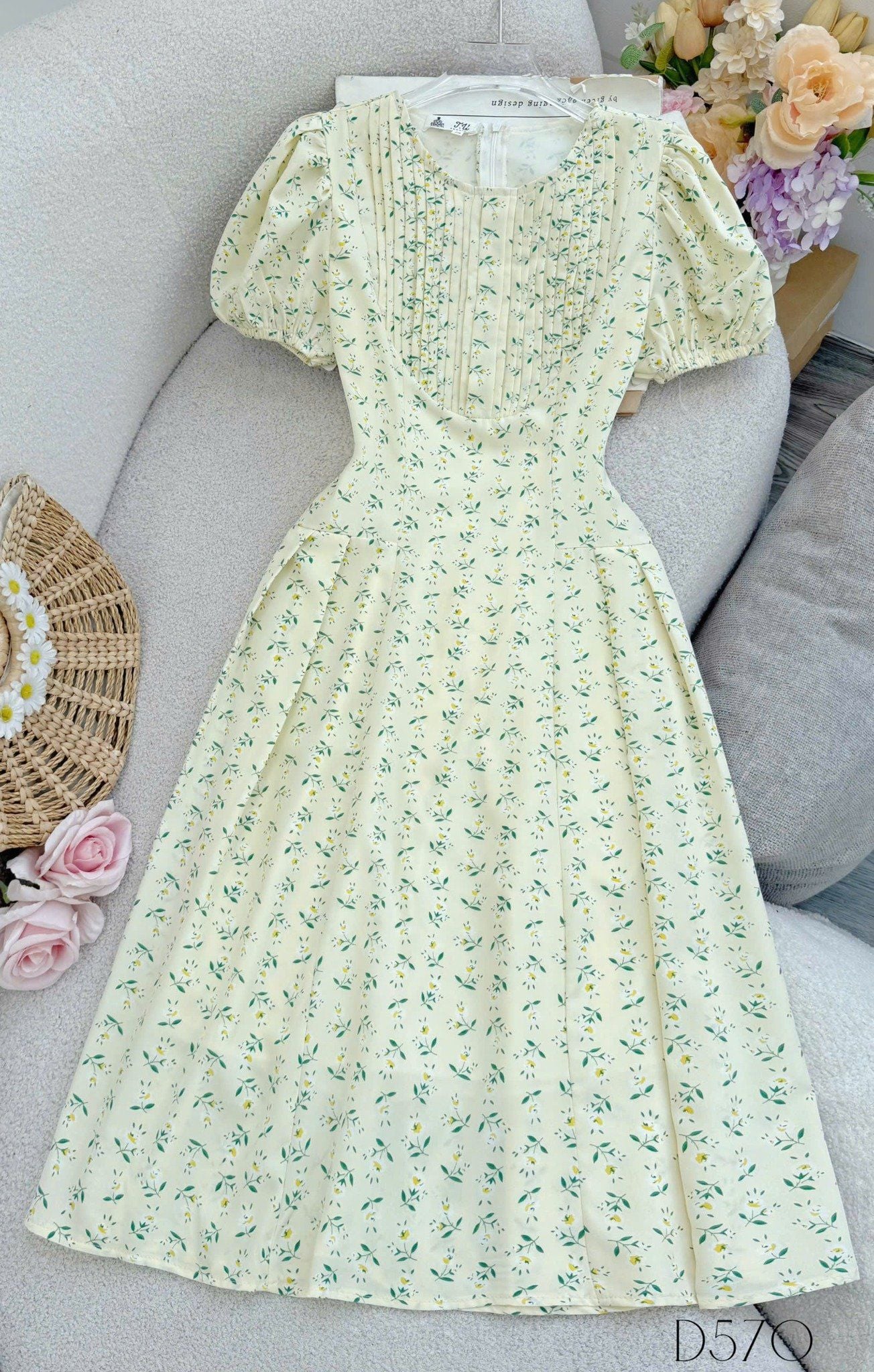 Đầm Hoa Xinh Thiết Kế TutuStore - Mã D570