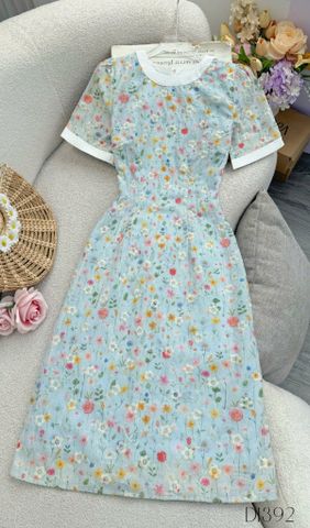 Đầm Kate Thêu Thiết kế Cổ Tròn Thiết Kế TuTu Store Dành Cho Nữ - Mã D1392