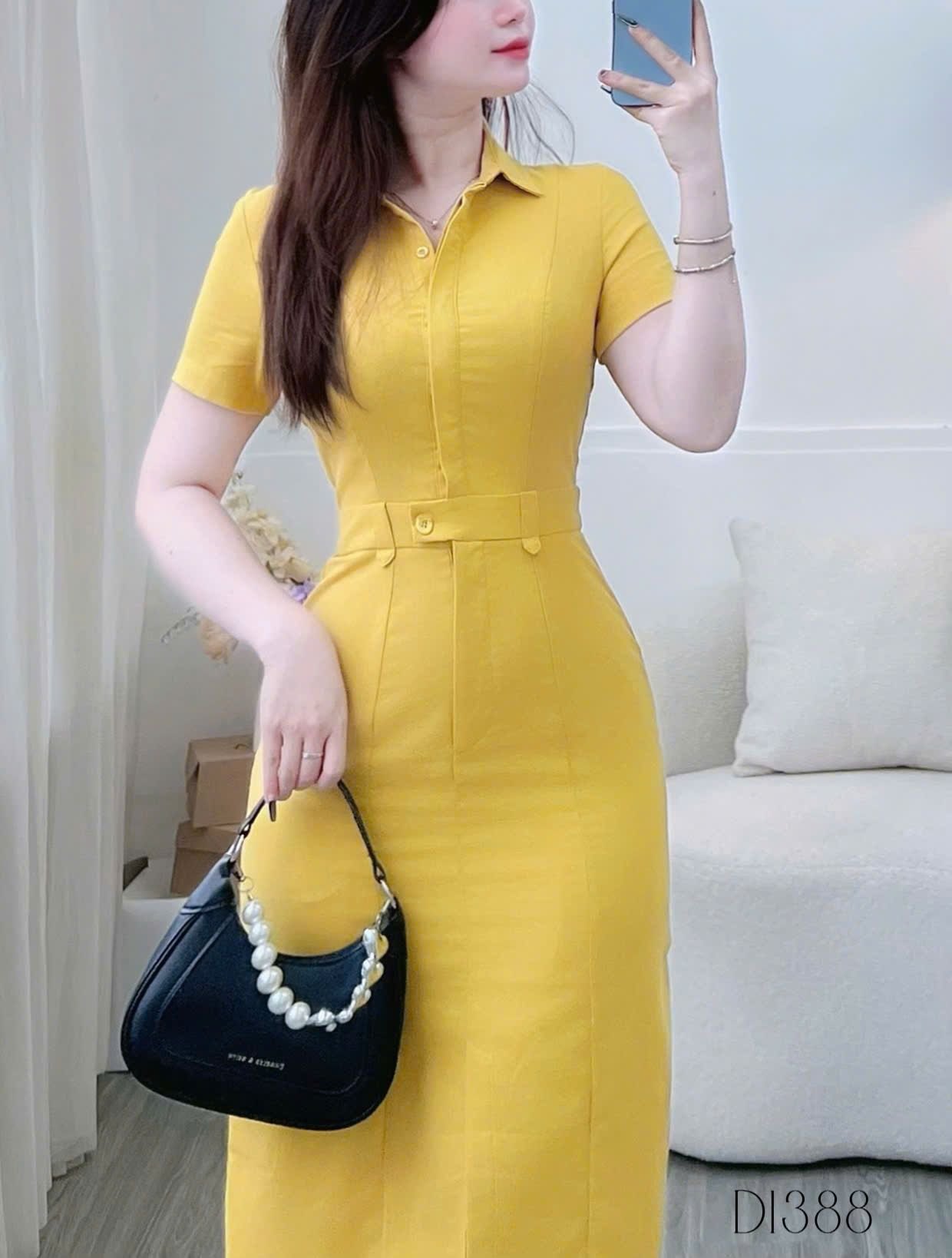 Đầm Linen Cotton Thiết Kế TuTu Store Dành Cho Nữ - Mã D1388