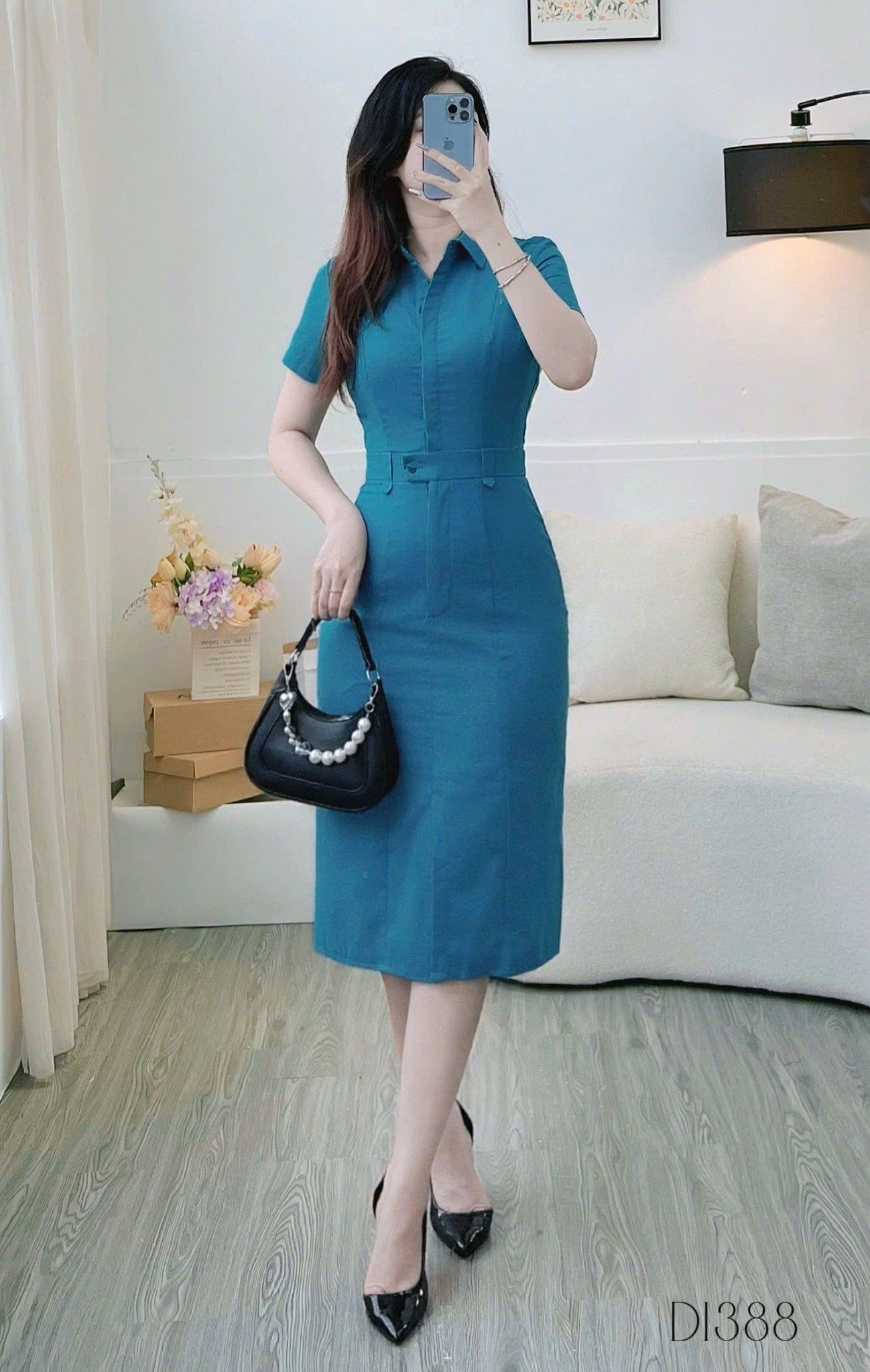 Đầm Linen Cotton Thiết Kế TuTu Store Dành Cho Nữ - Mã D1388