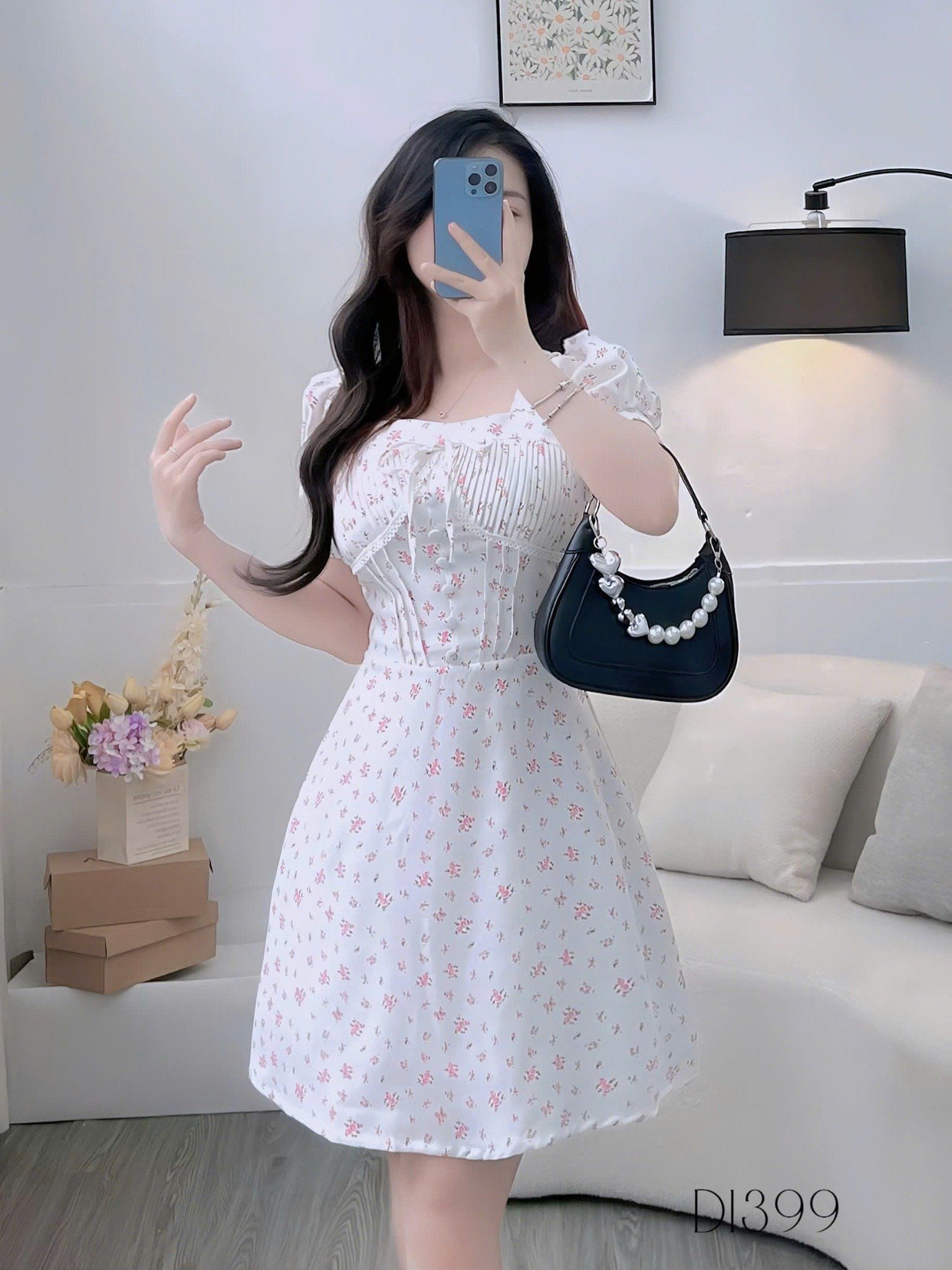 Đầm Bố Thái Thiết Kế TuTu Store Phù Hợp Đi Chơi Dành Cho Nữ - Mã D1399