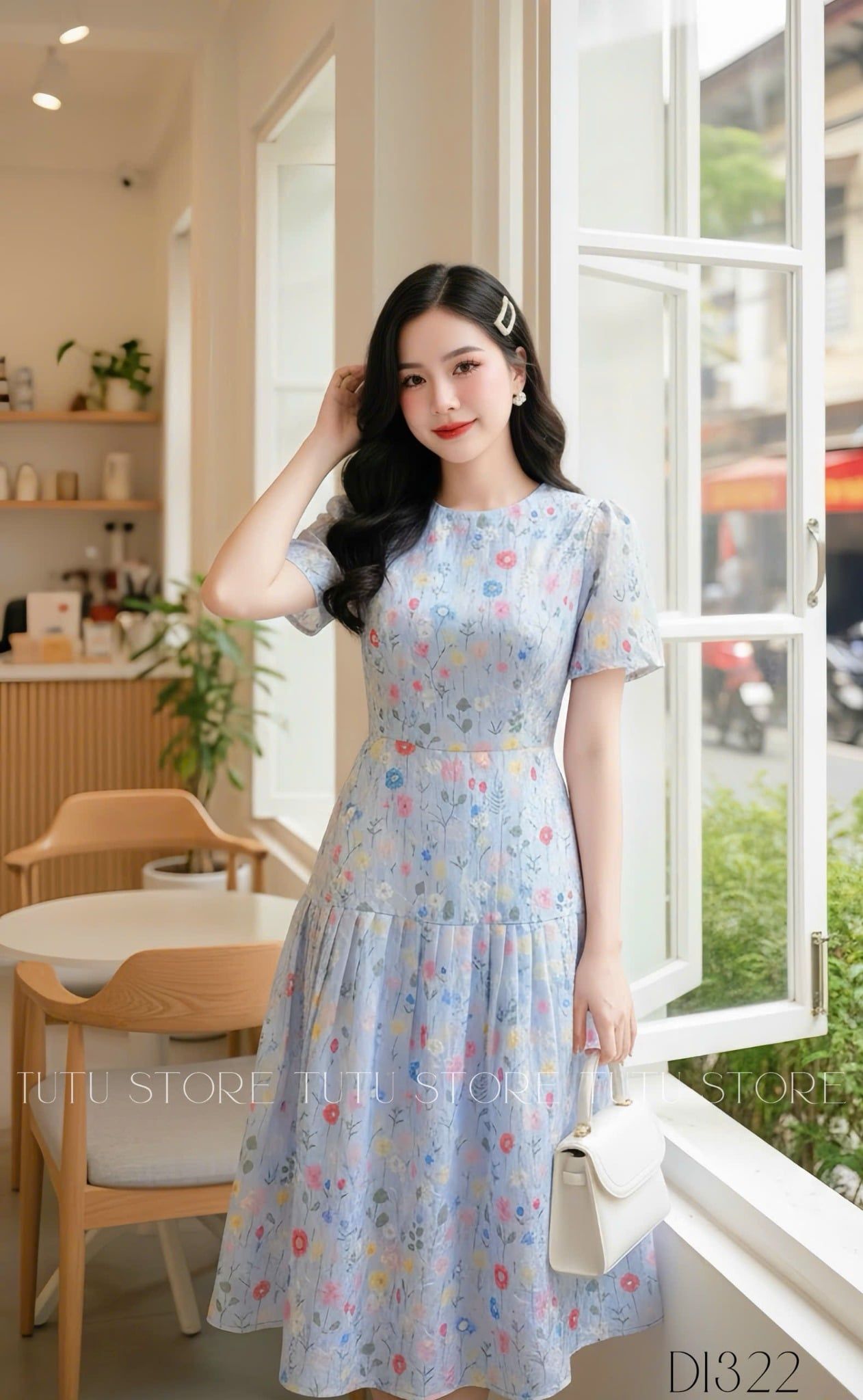 Đầm Kate Thêu Thiết Kế TuTu Store Phù Hợp Đi Chơi Dành Cho Nữ - Mã D1322