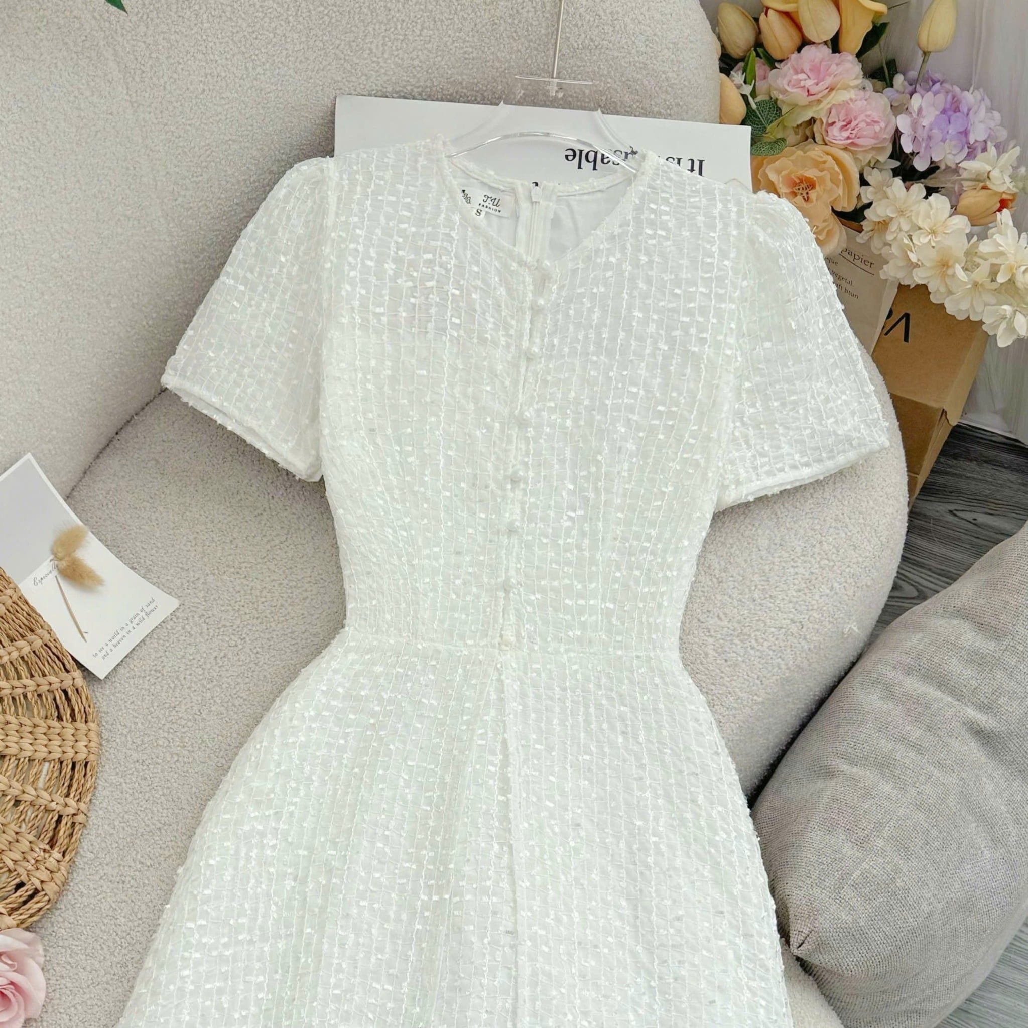 Đầm thiết kế dáng xòe đi chơi TuTu Store - Mã D1555