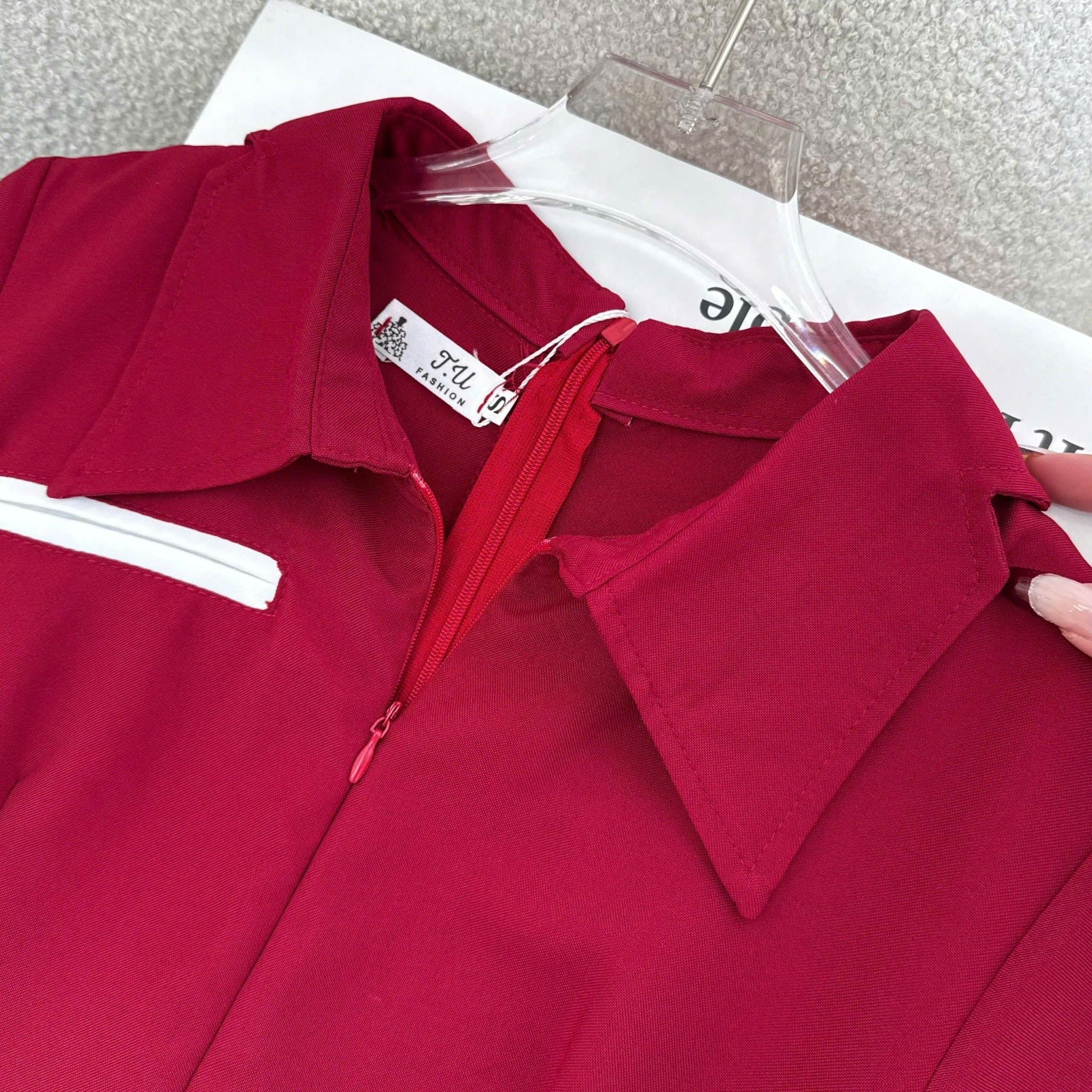 Đầm thiết kế cổ sơ mi dáng dài công sở TuTu Store - Mã D1547