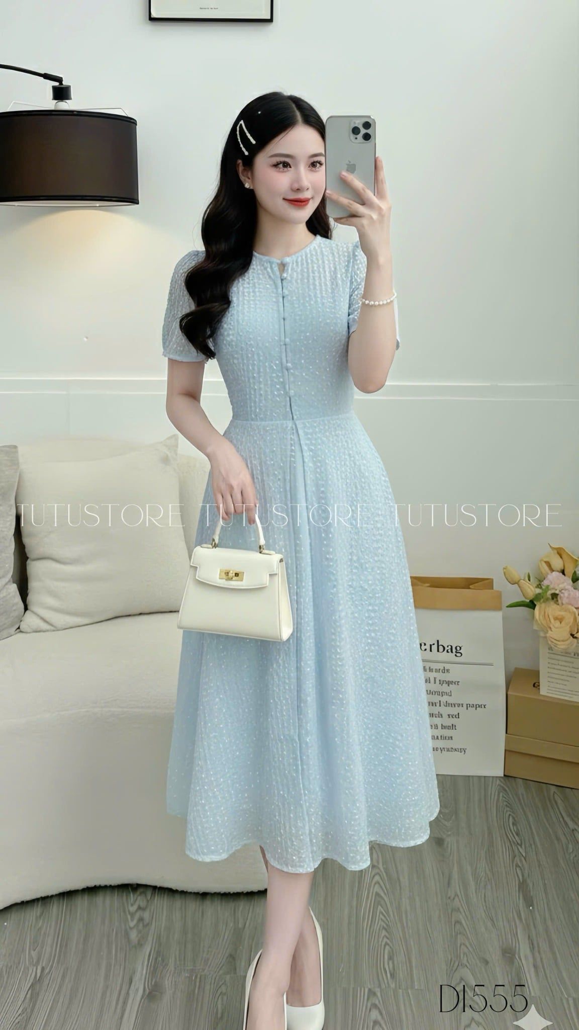 Đầm Xinh Thiết Kế TuTu Store - Mã D1555