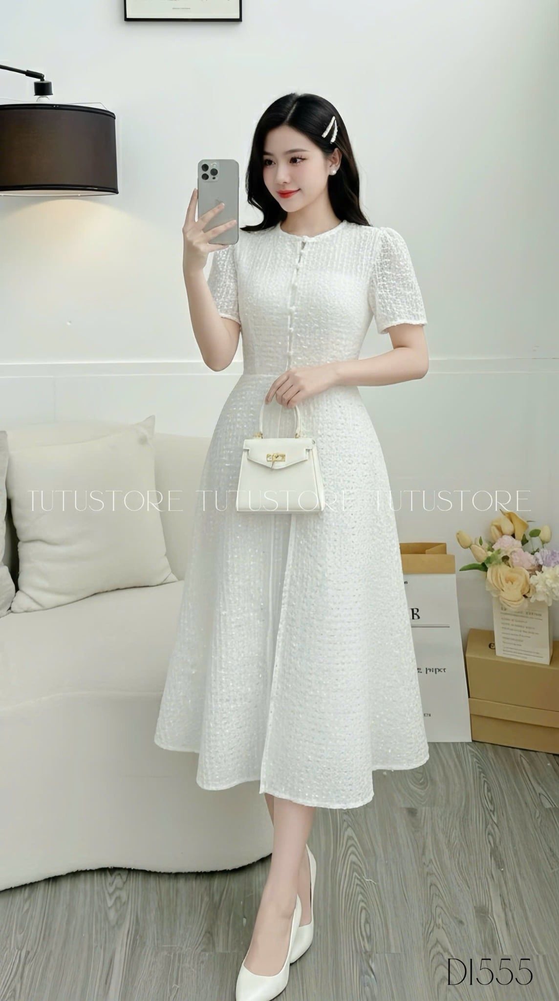 Đầm Xinh Thiết Kế TuTu Store - Mã D1555
