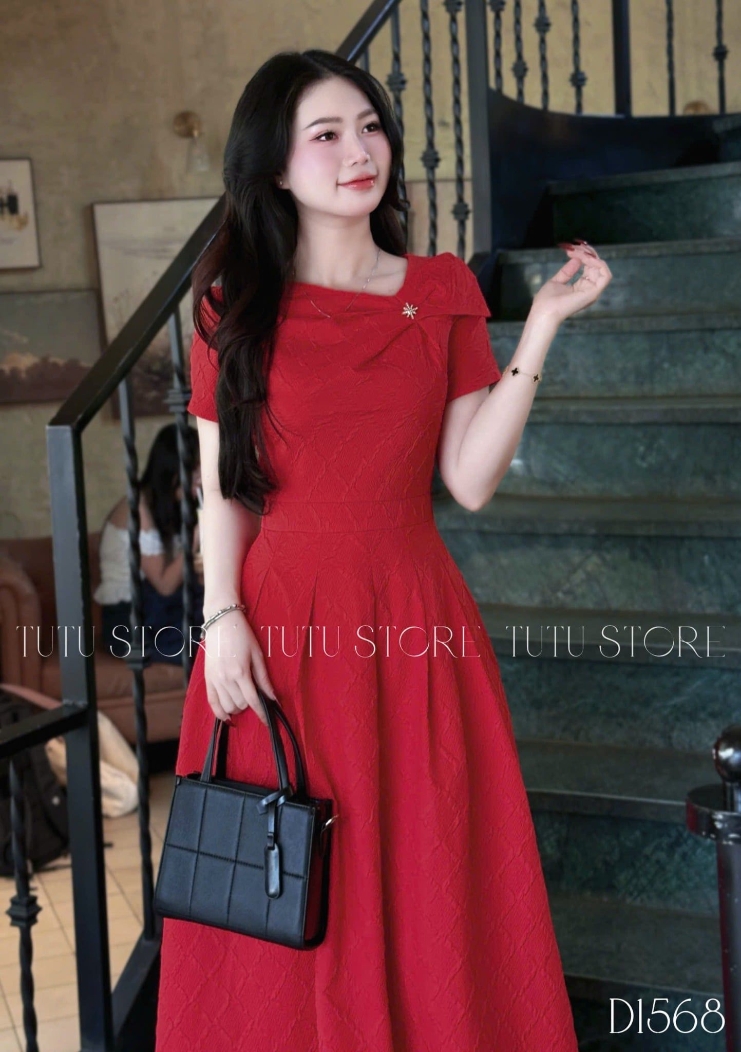 Đầm thiết kế dáng xòe đi tiệc TuTu Store - Mã D1568