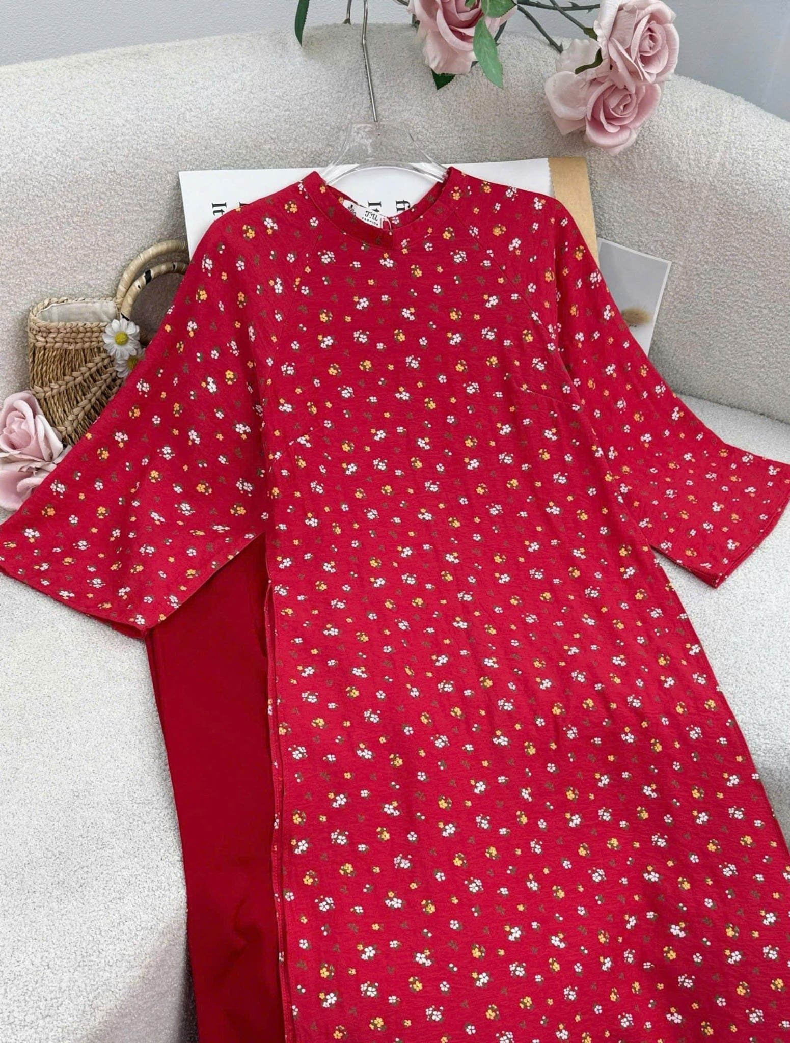 Áo Dài Thiết Kế Cách Tân Đi Chơi TuTu Store - Mã AD01