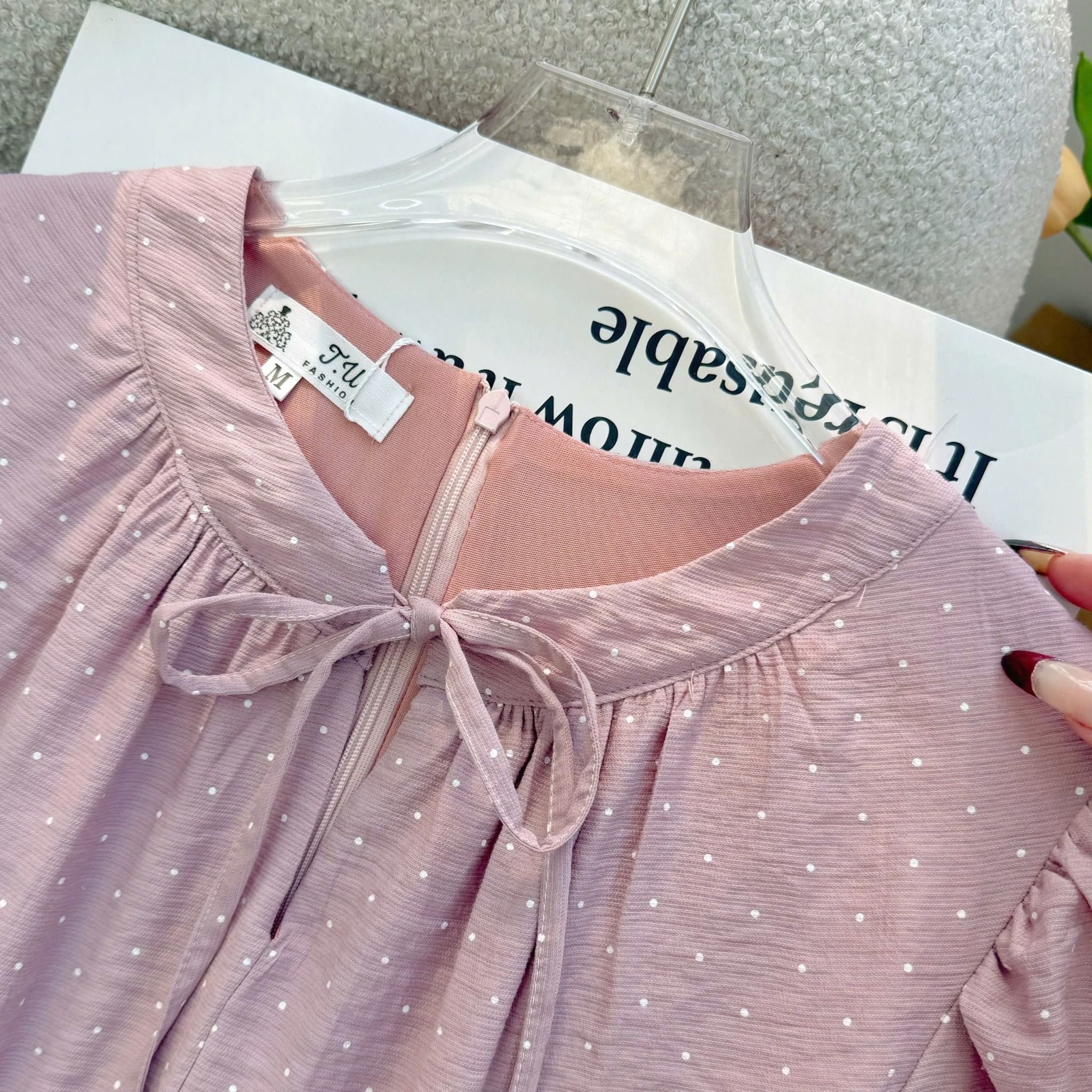 Đầm thiết kế cổ tròn đi chơi TuTu Store - Mã D1570