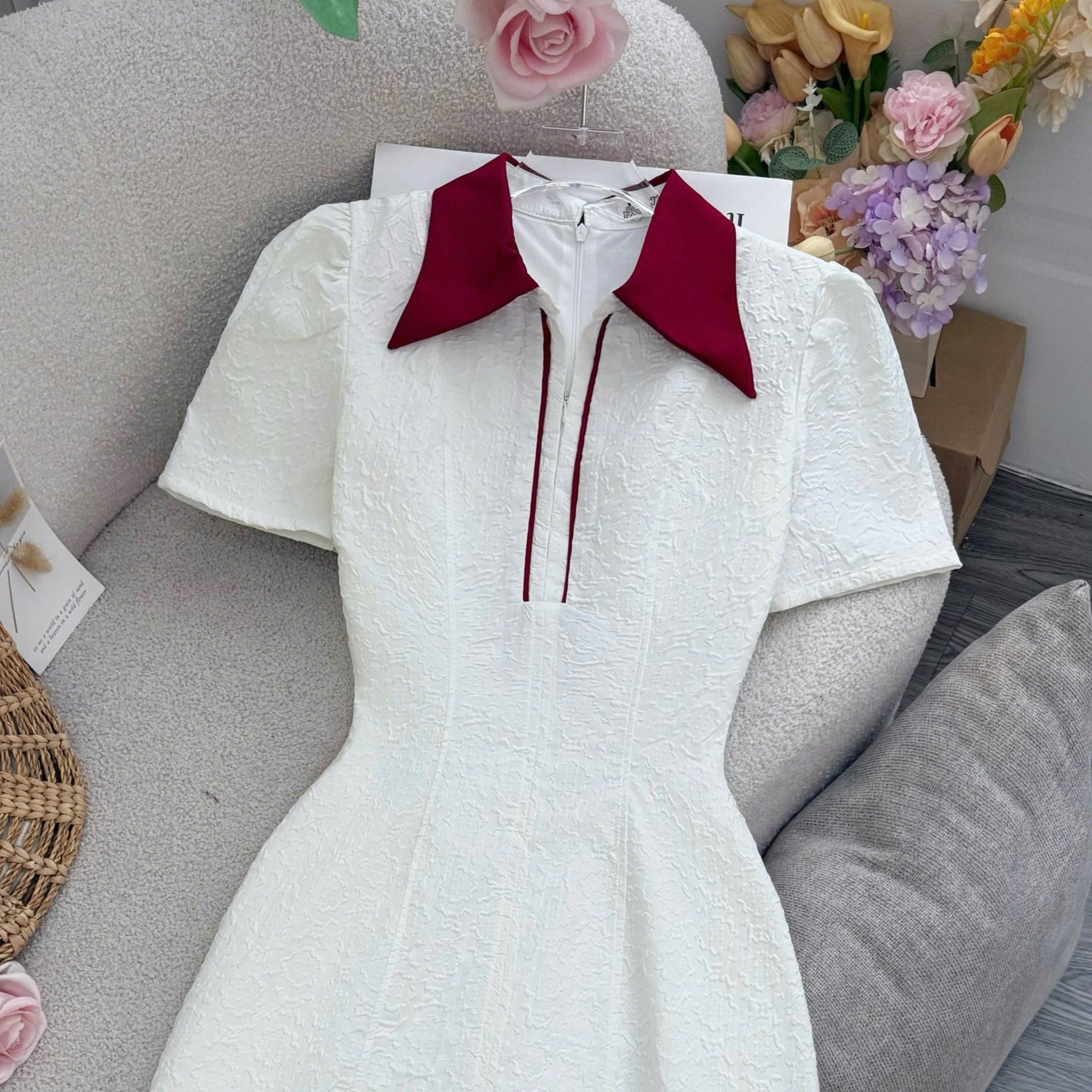 Đầm thiết kế cổ sơ mi công sở TuTu Store - Mã D1558