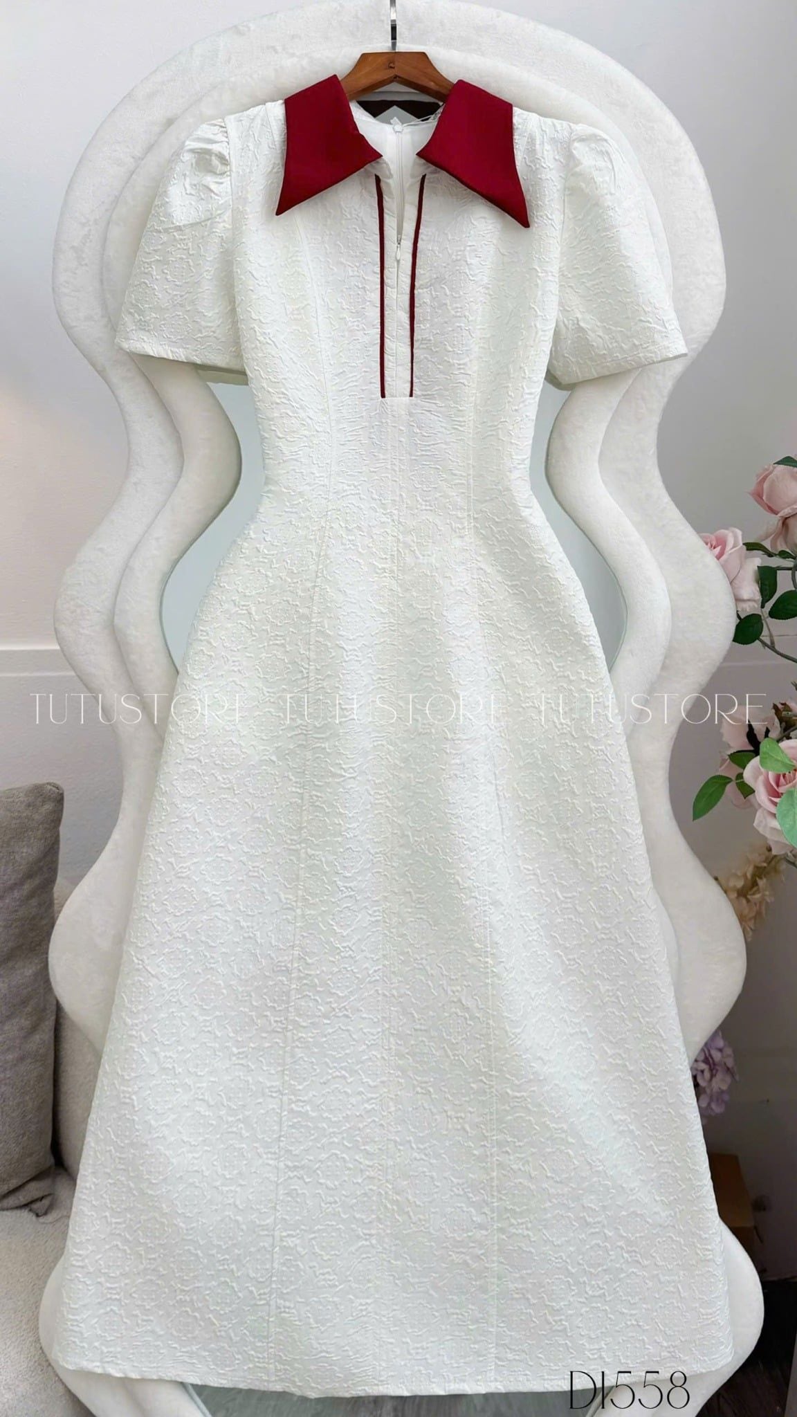 Đầm thiết kế cổ sơ mi công sở TuTu Store - Mã D1558