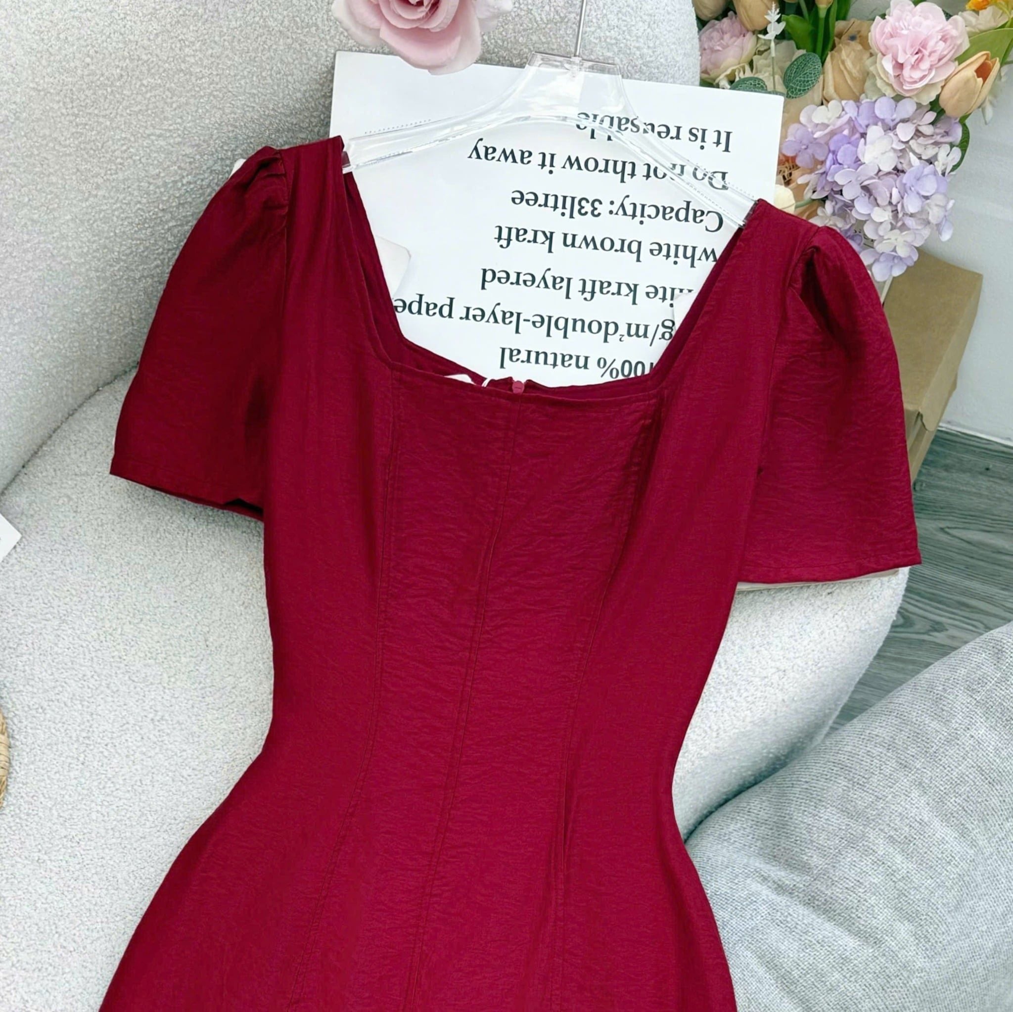 Đầm thiết kể cổ vuông dáng dài đi tiệc TuTu Store - Mã D1585