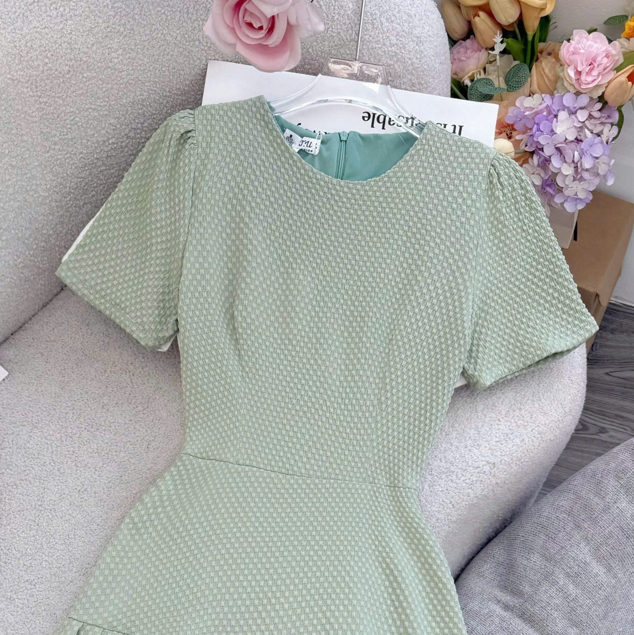 Đầm Thiết Kế Cổ Tròn Dáng Xòe Đi Chơi TuTu Store - Mã D1579