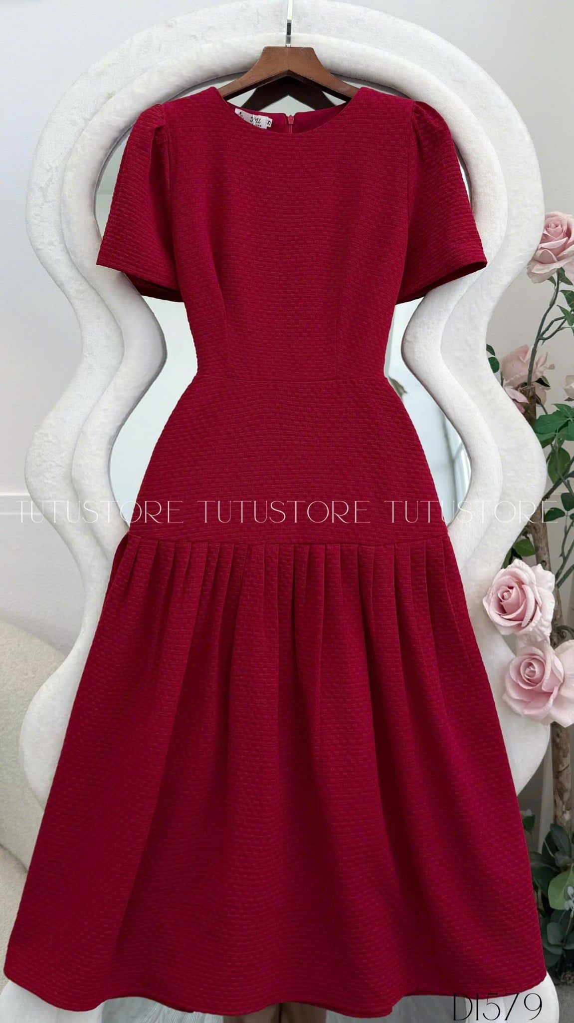 Đầm Thiết Kế Cổ Tròn Dáng Xòe Đi Chơi TuTu Store - Mã D1579