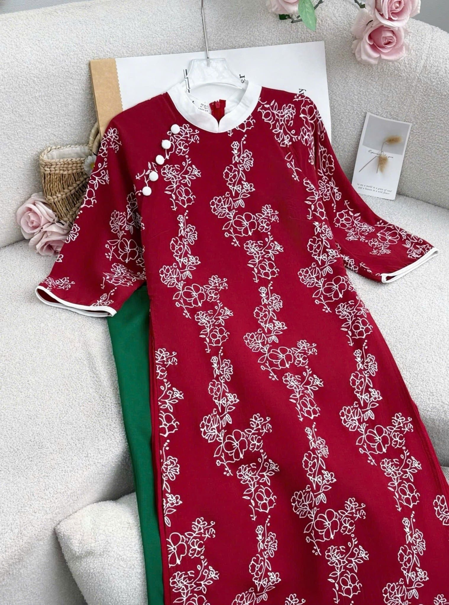 Áo Dài thiết kế cách tân đi chơi TuTu Store - Mã AD03