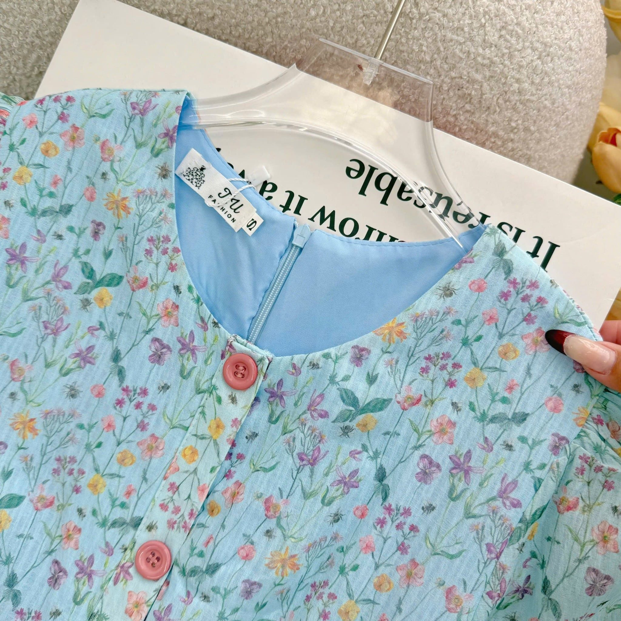 Đầm Thiết Kế Cổ Tròn Dáng Dài Đi Chơi TuTu Store - Mã D1576