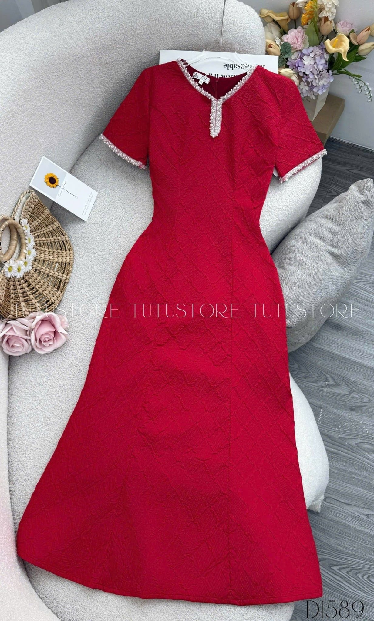 Đầm Thiết Kế Cổ Tròn Đi Tiệc TuTu Store - Mã D1589