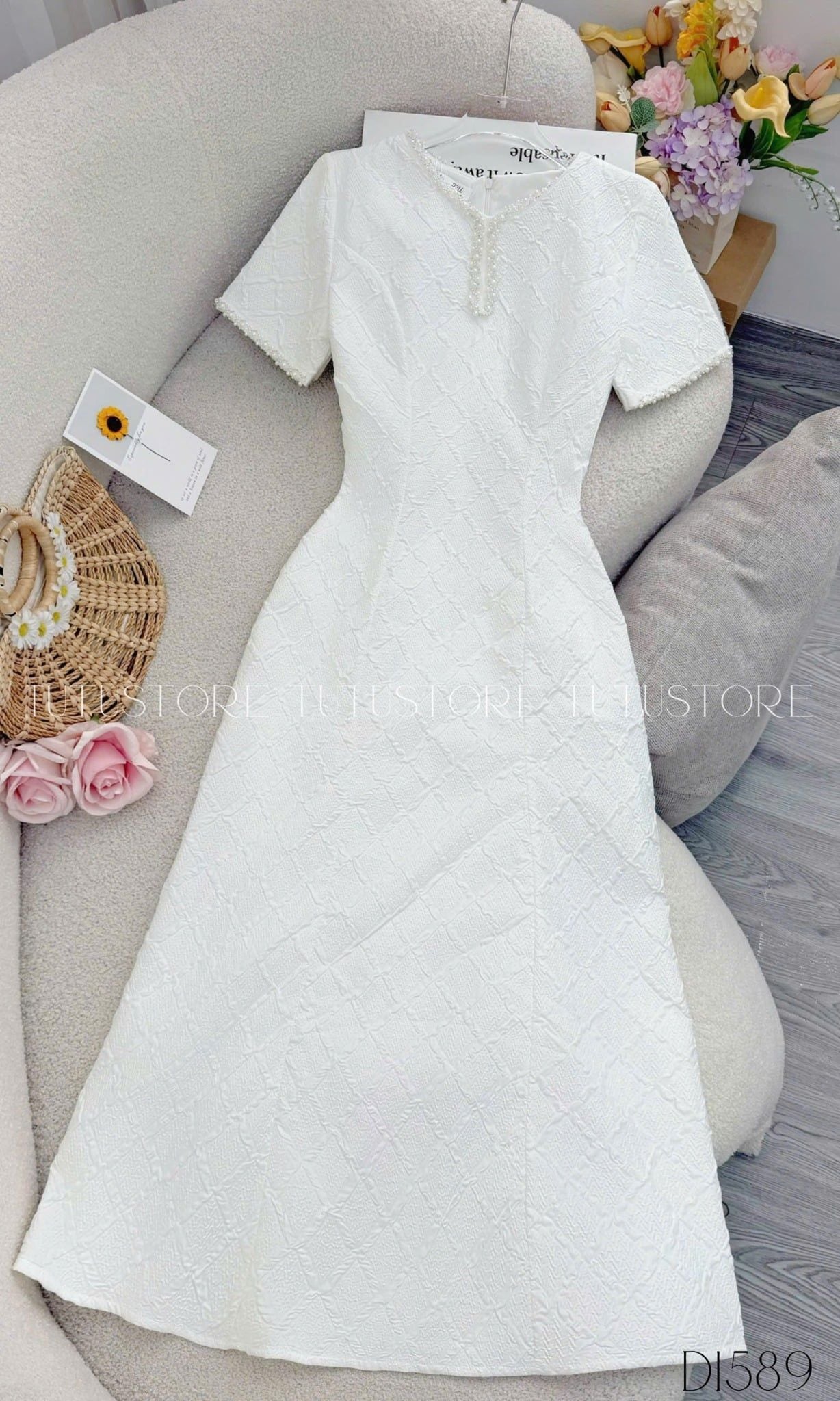 Đầm Thiết Kế Cổ Tròn Đi Tiệc TuTu Store - Mã D1589