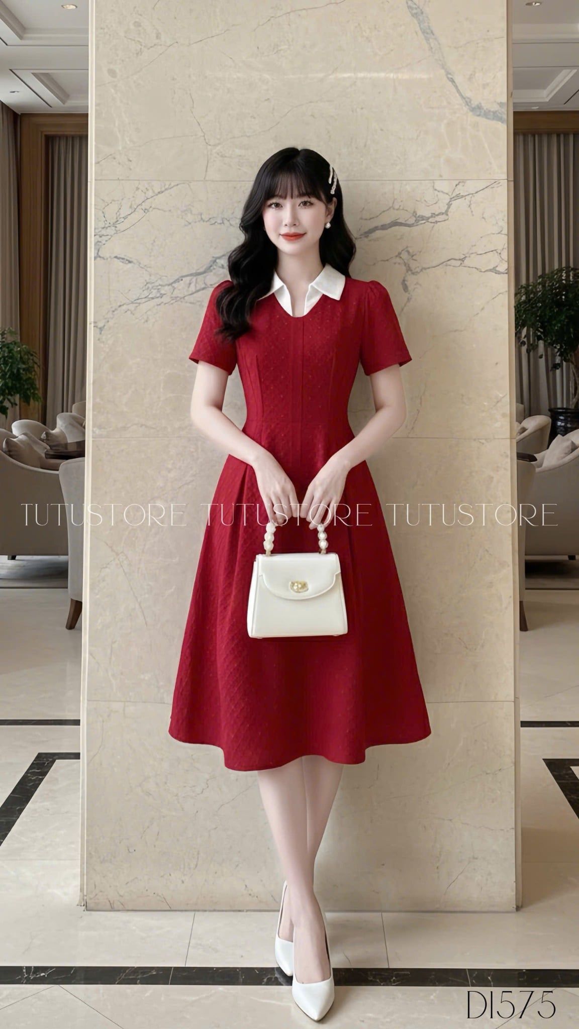 Đầm thiết kế cổ chữ V đi tiệc TuTu Store - Mã D1575