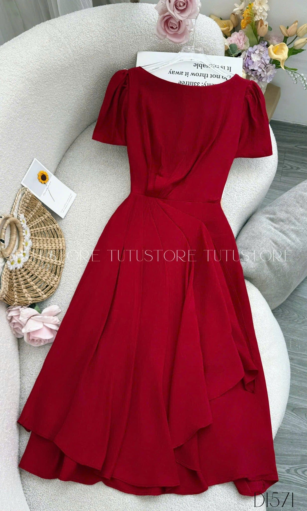 Đầm Thiết Kế Dáng Xòe Đi Chơi TuTu Store - Mã D1571