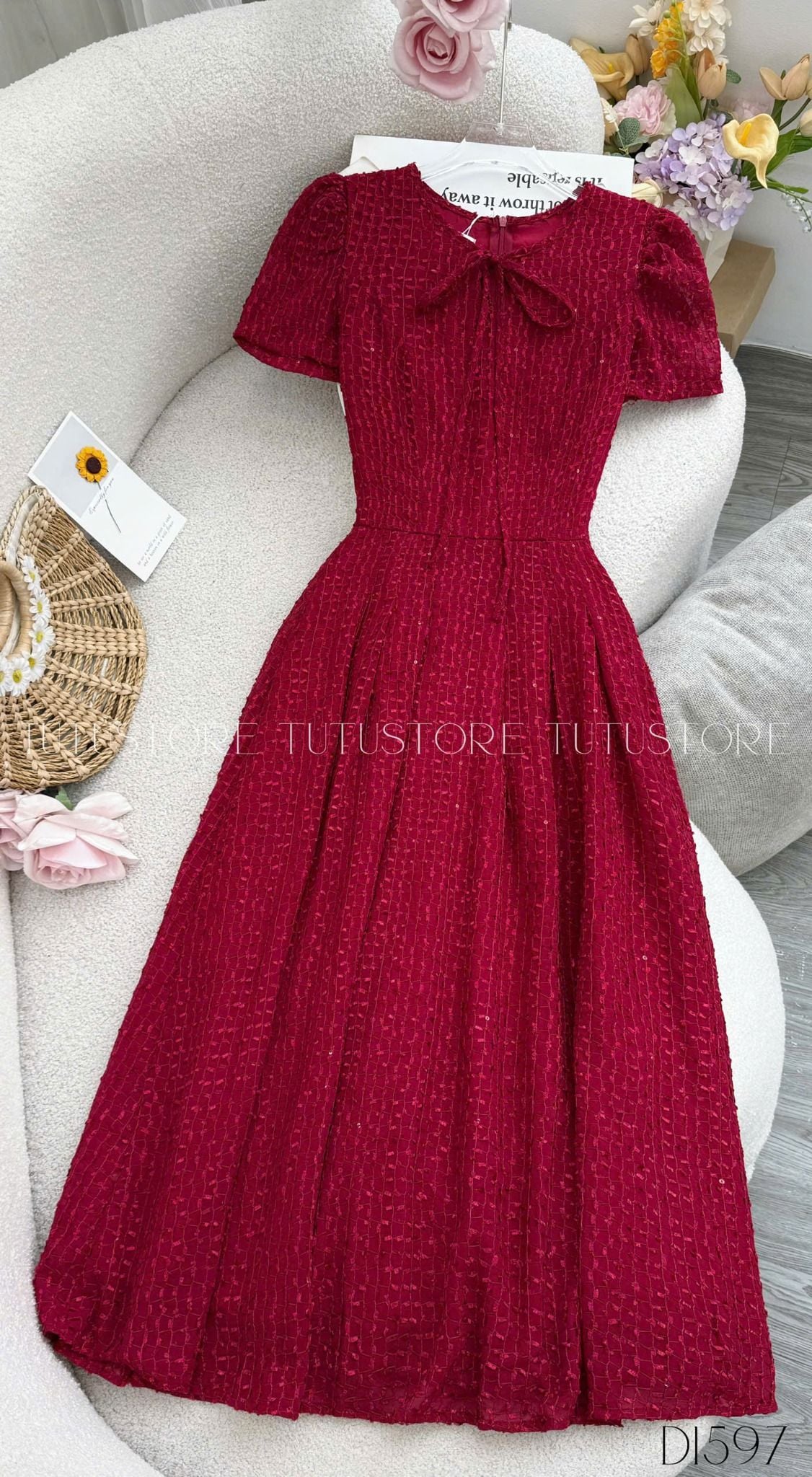 Đầm Thiết Kế Dáng Xòe Đi Tiệc TuTu Store Mã D1597