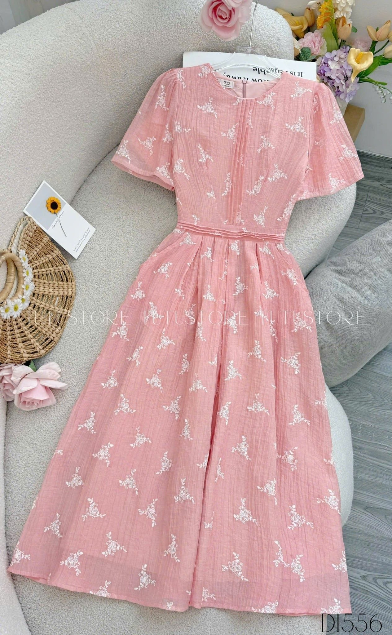 Đầm Thiết Kế Tay Phồng Đi Chơi TuTu Store - Mã D1556