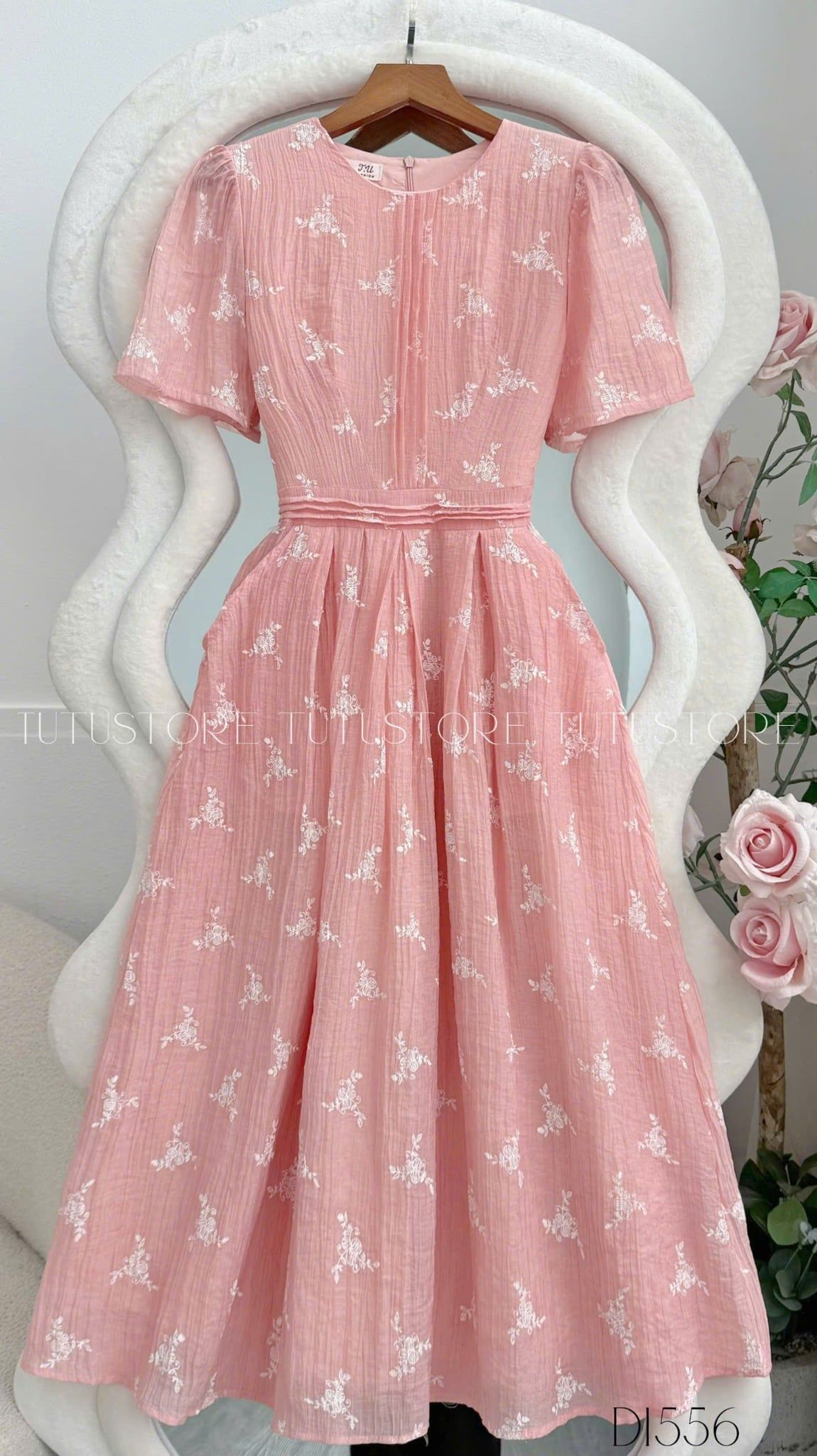 Đầm Thiết Kế Tay Phồng Đi Chơi TuTu Store - Mã D1556