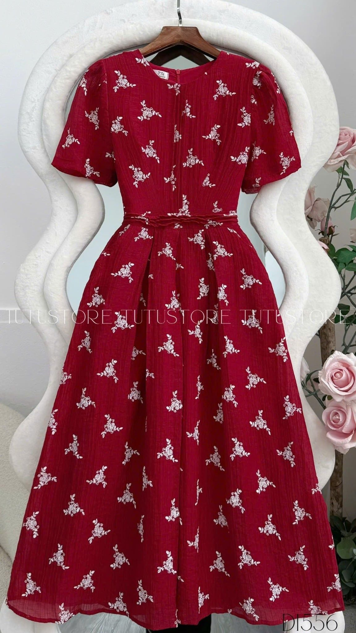 Đầm Thiết Kế Tay Phồng Đi Chơi TuTu Store - Mã D1556