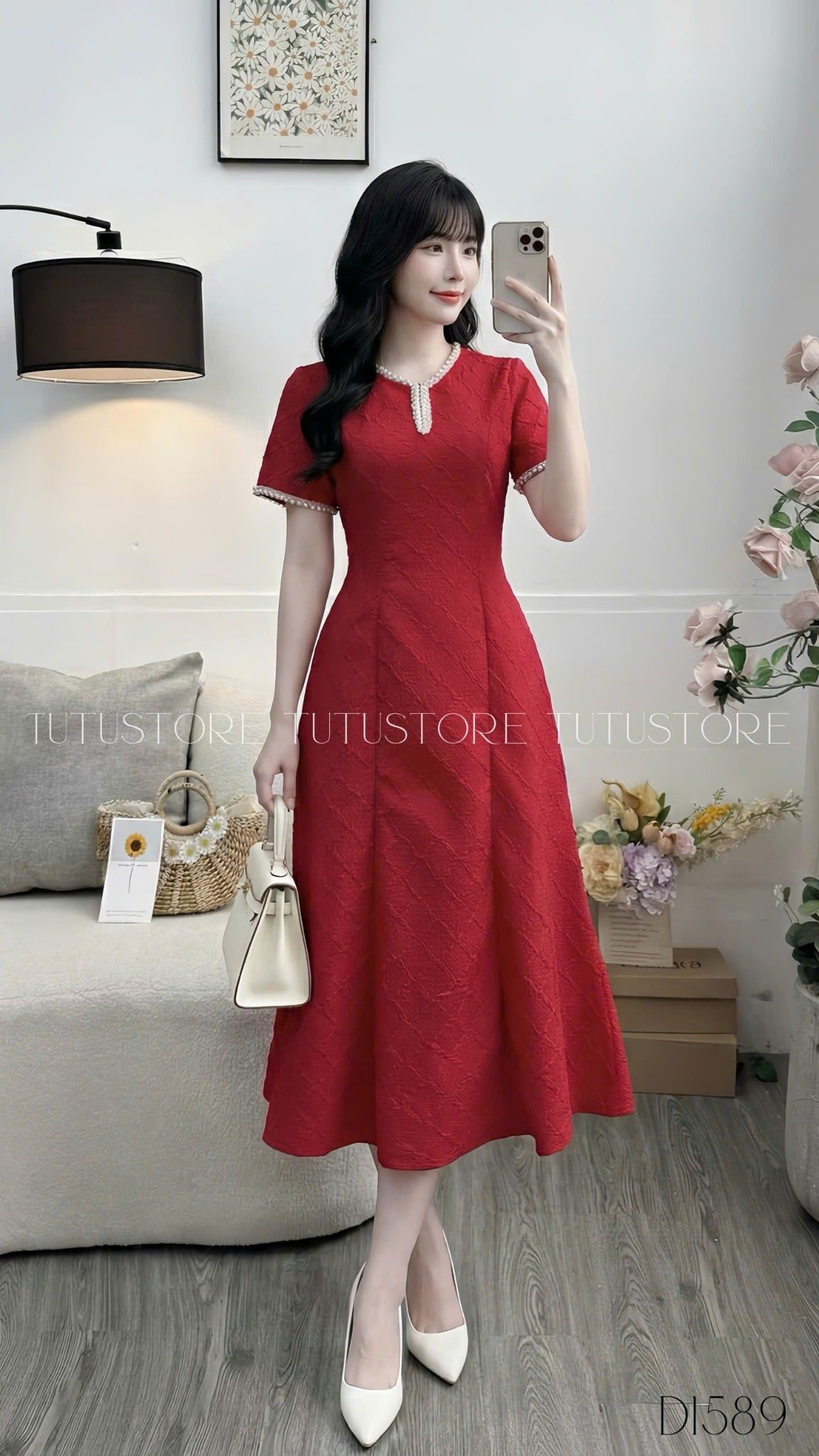 Đầm Thiết Kế Cổ Tròn Đi Tiệc TuTu Store - Mã D1589