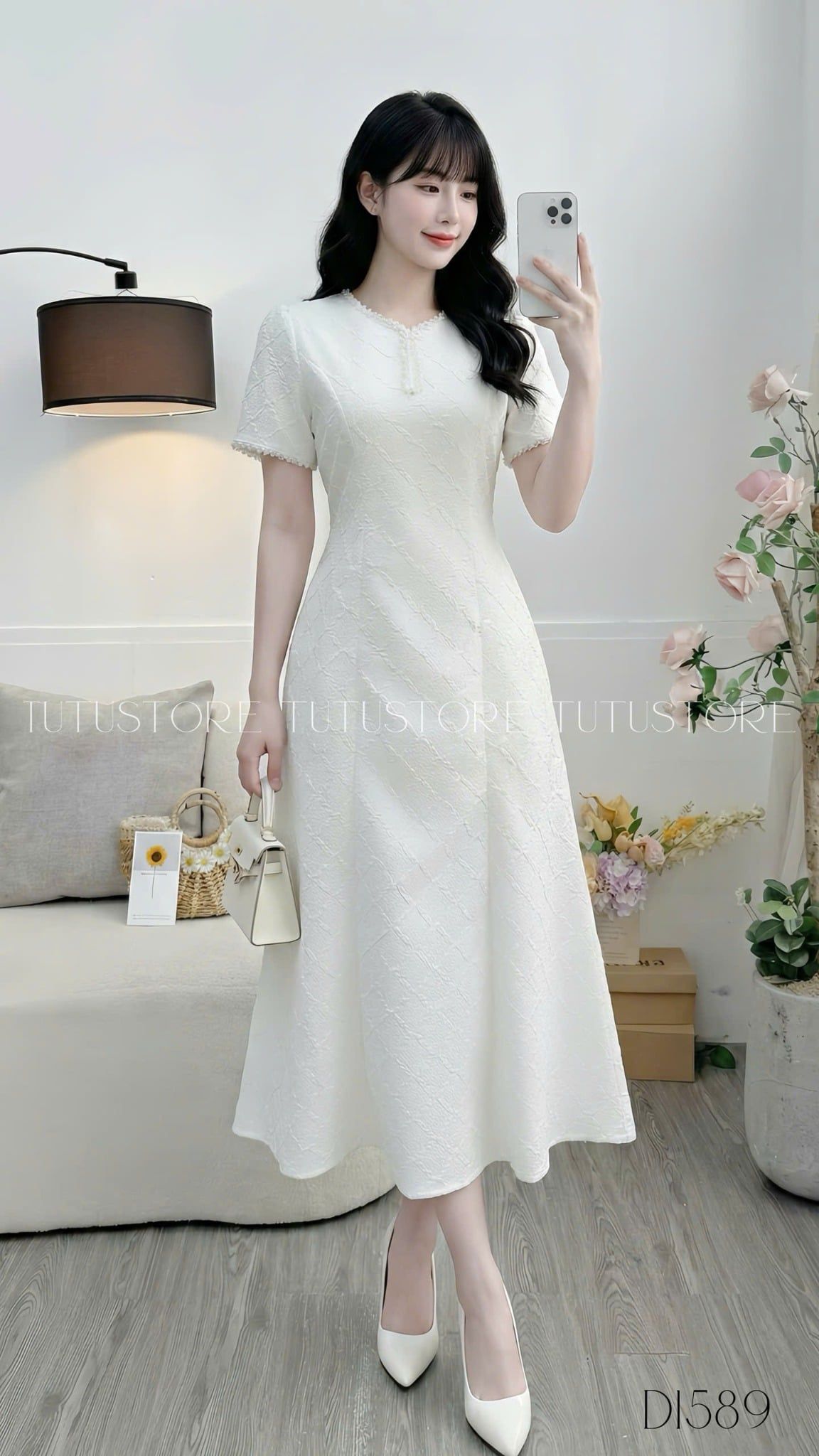 Đầm Thiết Kế Cổ Tròn Đi Tiệc TuTu Store - Mã D1589