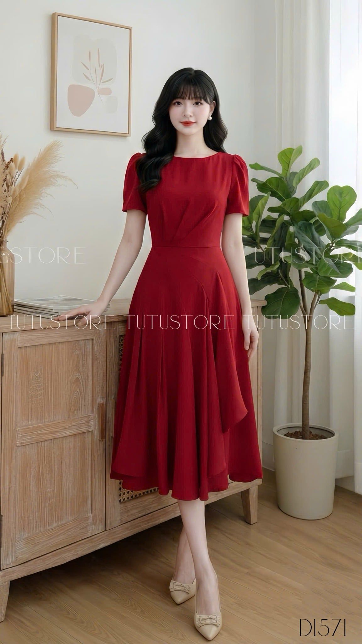 Đầm Thiết Kế Dáng Xòe Đi Chơi TuTu Store - Mã D1571