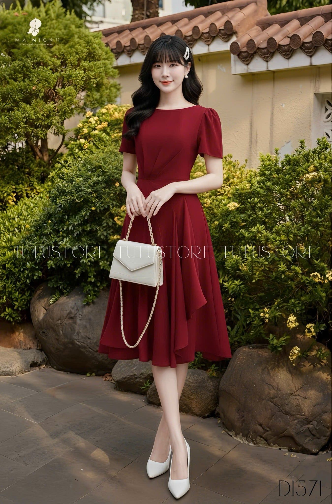 Đầm Thiết Kế Dáng Xòe Đi Chơi TuTu Store - Mã D1571