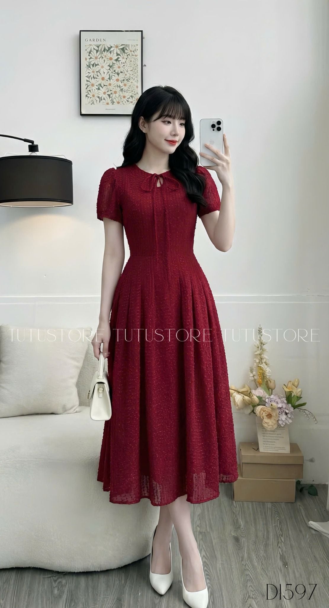 Đầm Thiết Kế Dáng Xòe Đi Tiệc TuTu Store Mã D1597