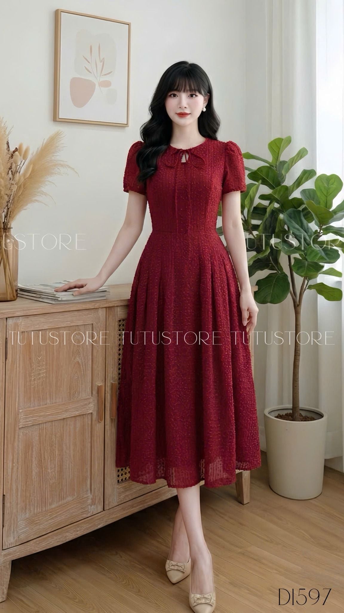 Đầm Thiết Kế Dáng Xòe Đi Tiệc TuTu Store Mã D1597