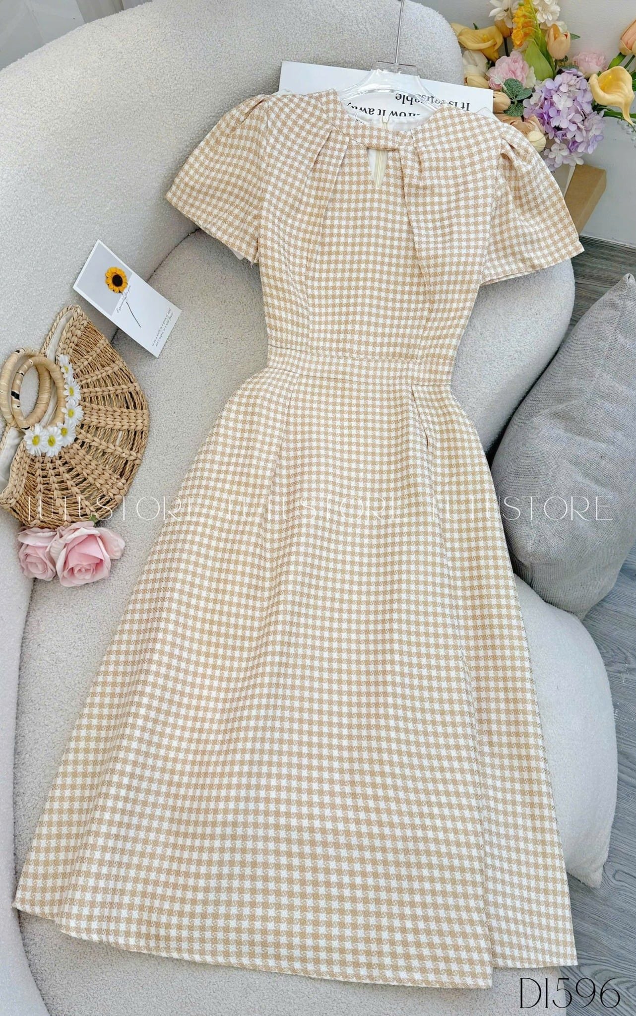 Đầm Thiết Kế Dáng Dài Đi Chơi TuTu Store - Mã D1596