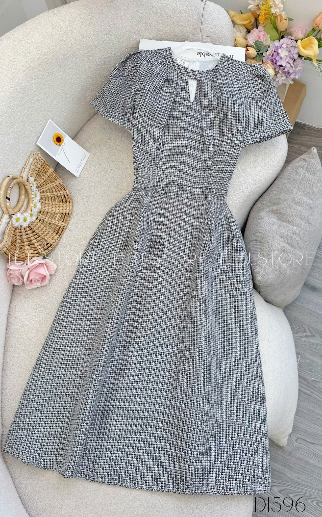 Đầm Thiết Kế Dáng Dài Đi Chơi TuTu Store - Mã D1596