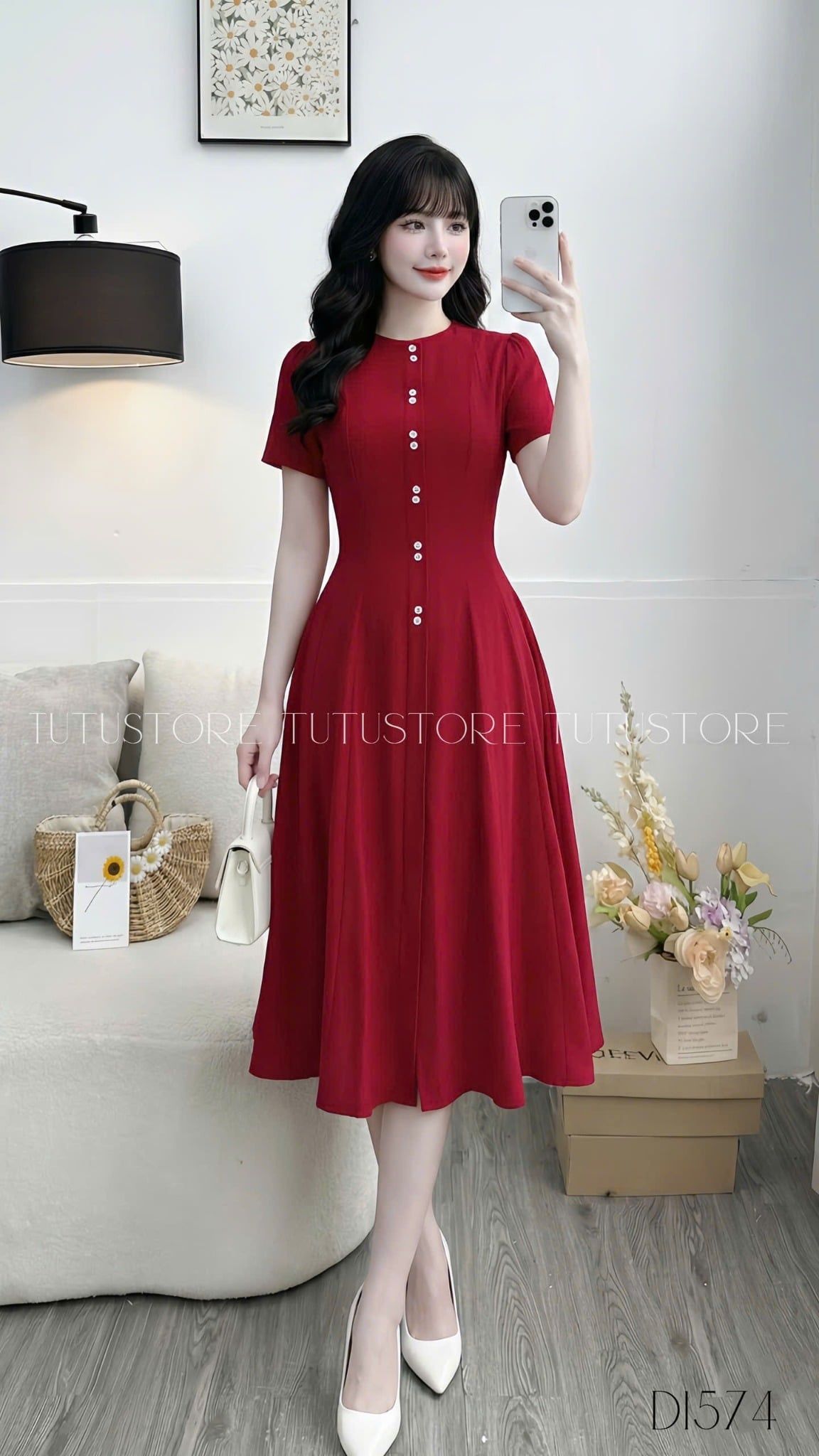 Đầm Thiết Kế Dáng Dài Đi Tiệc TuTu Store - Mã D1574