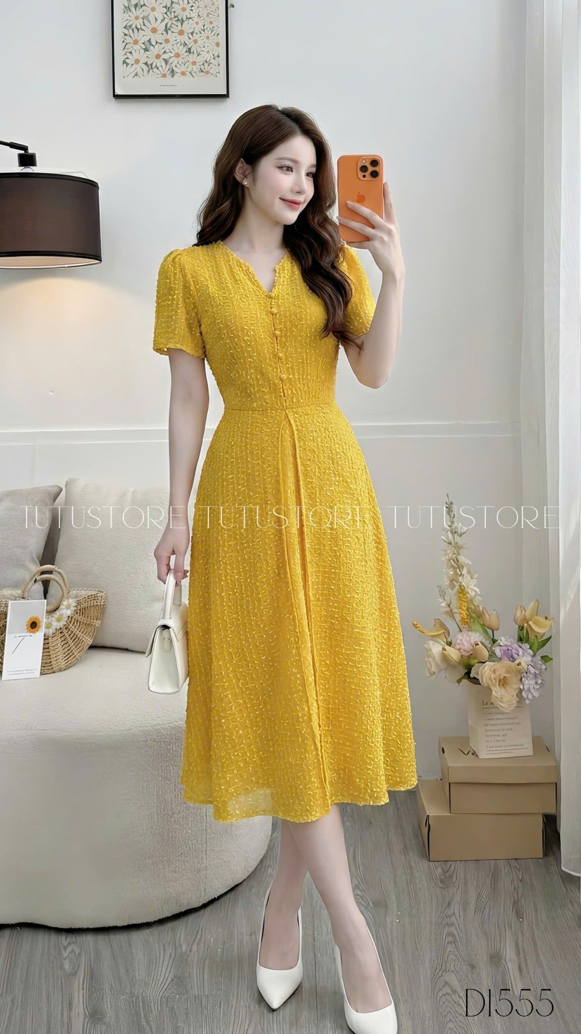 Đầm Xinh Thiết Kế TuTu Store - Mã D1555