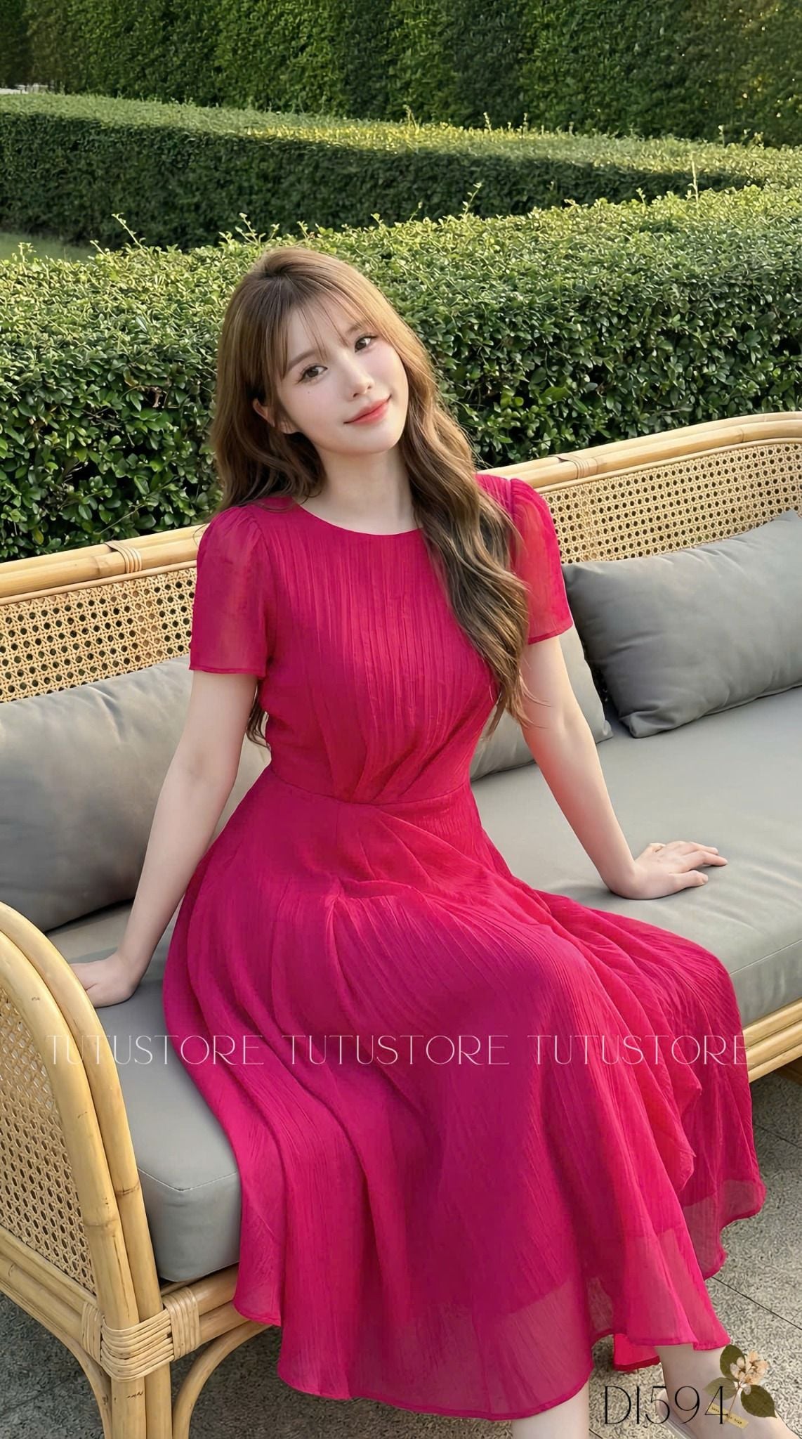 Đầm Thiết Kế Dáng Xòe Đi Chơi TuTu Store - Mã D1594