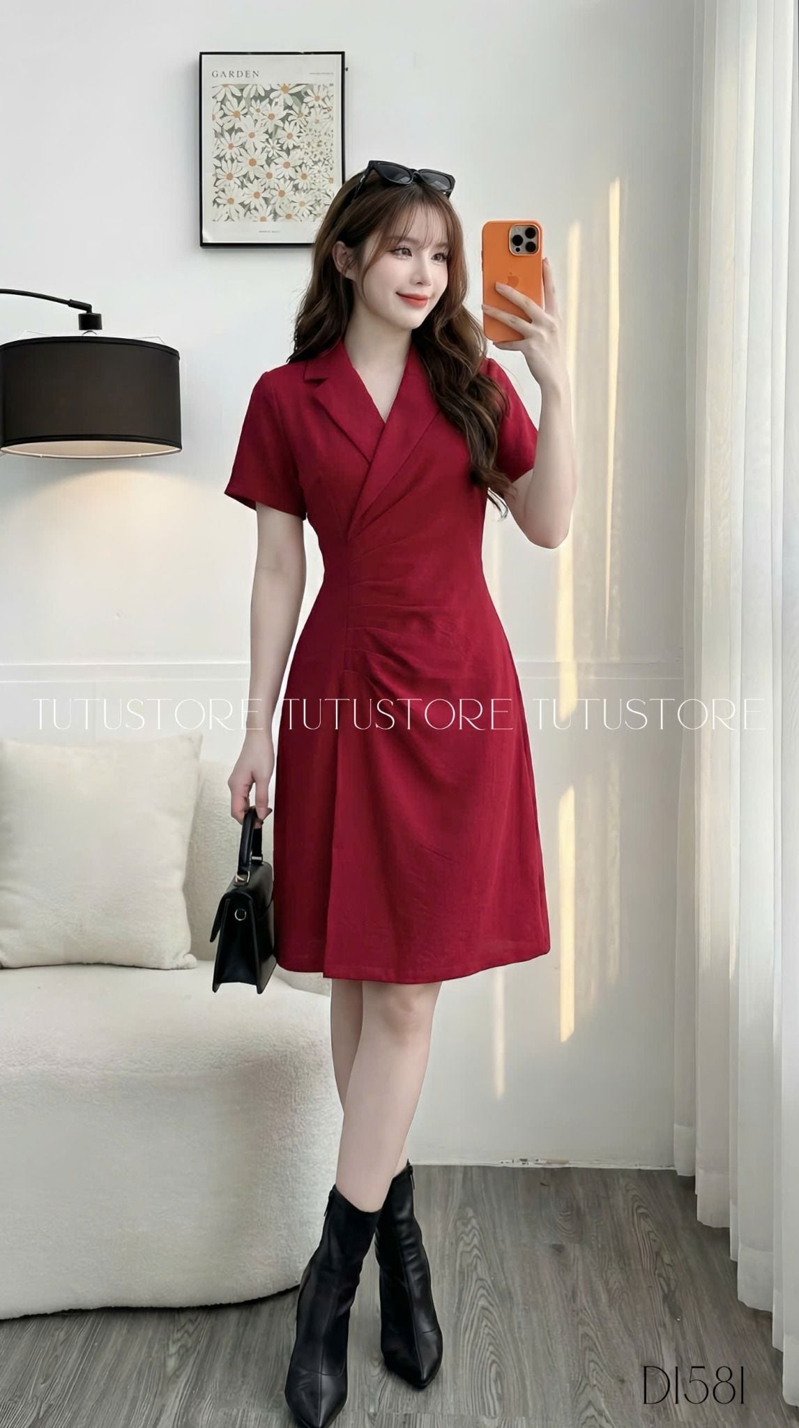 Đầm Thiết Kế Cổ V Đi Tiệc TuTu Store - Mã D1581