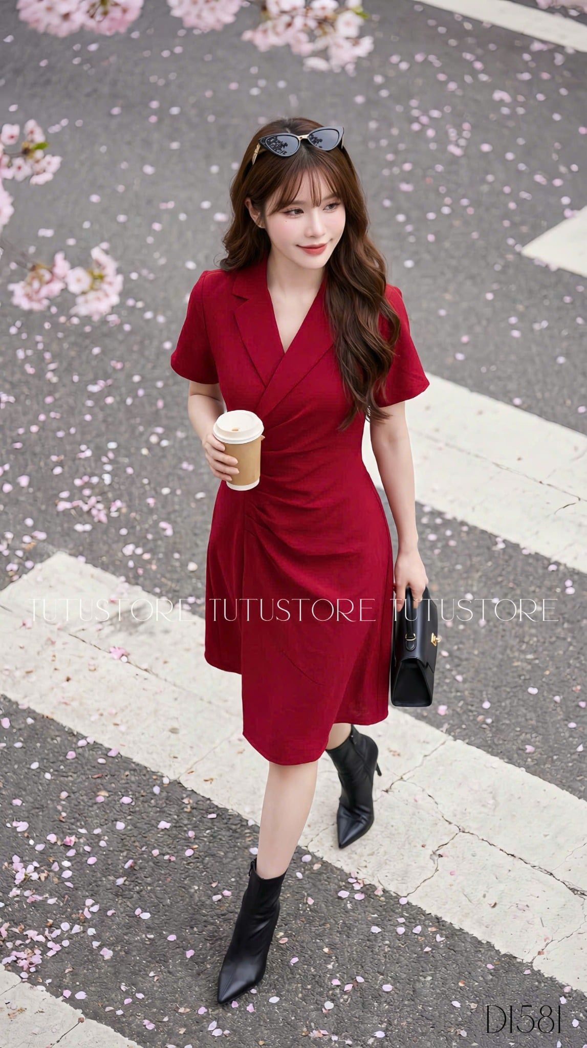 Đầm Thiết Kế Cổ V Đi Tiệc TuTu Store - Mã D1581